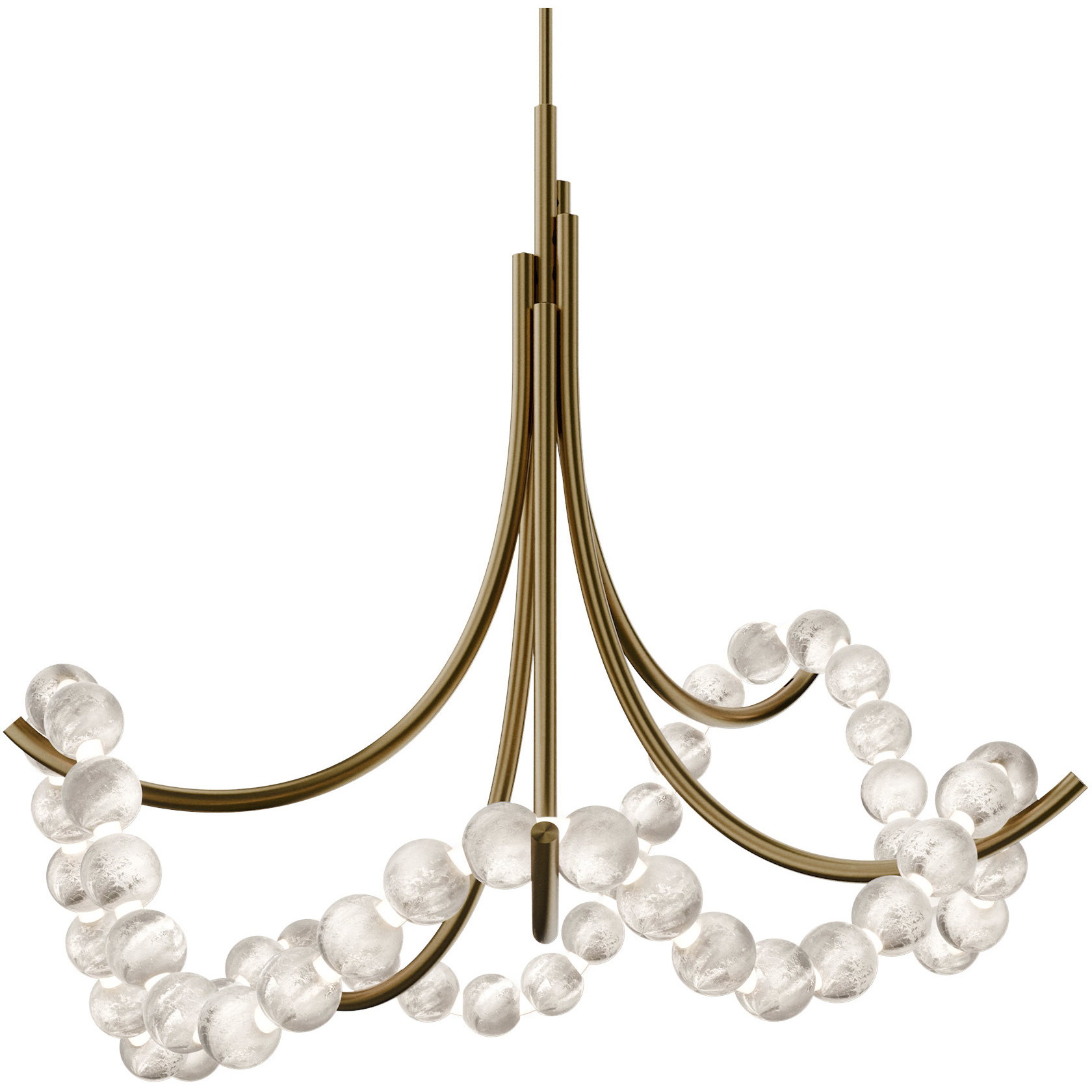 Parel LED 37 inch Aged Brass Pendant Ceiling Light
