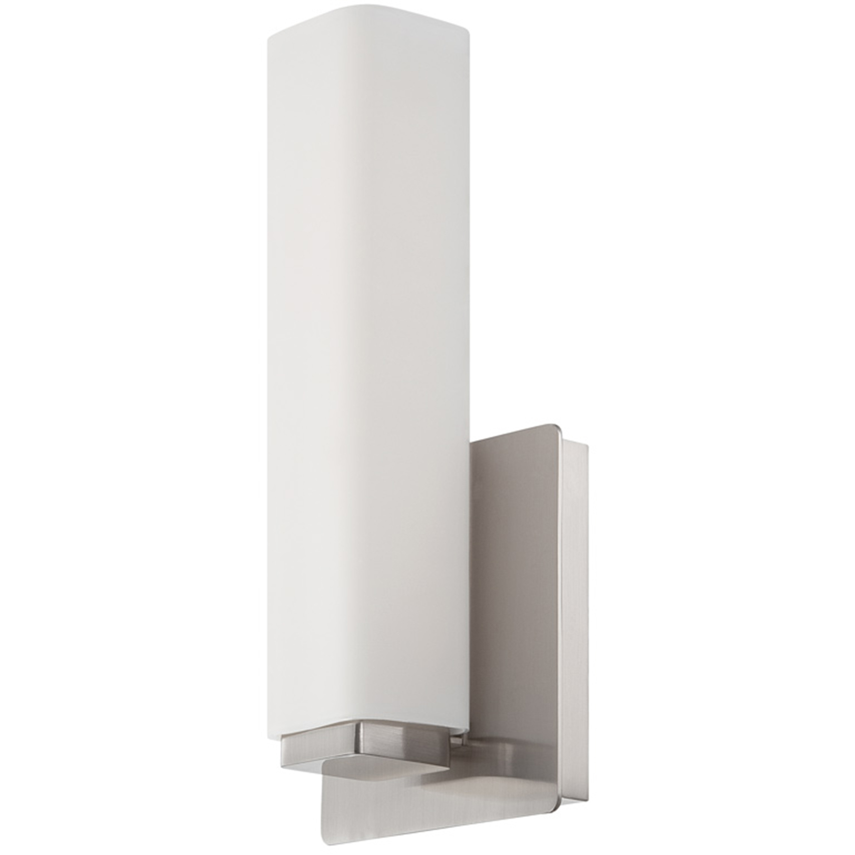 Vogue LED 3 inch Brushed Nickel ADA Wall Sconce Wall Light in 2700K, 11in.