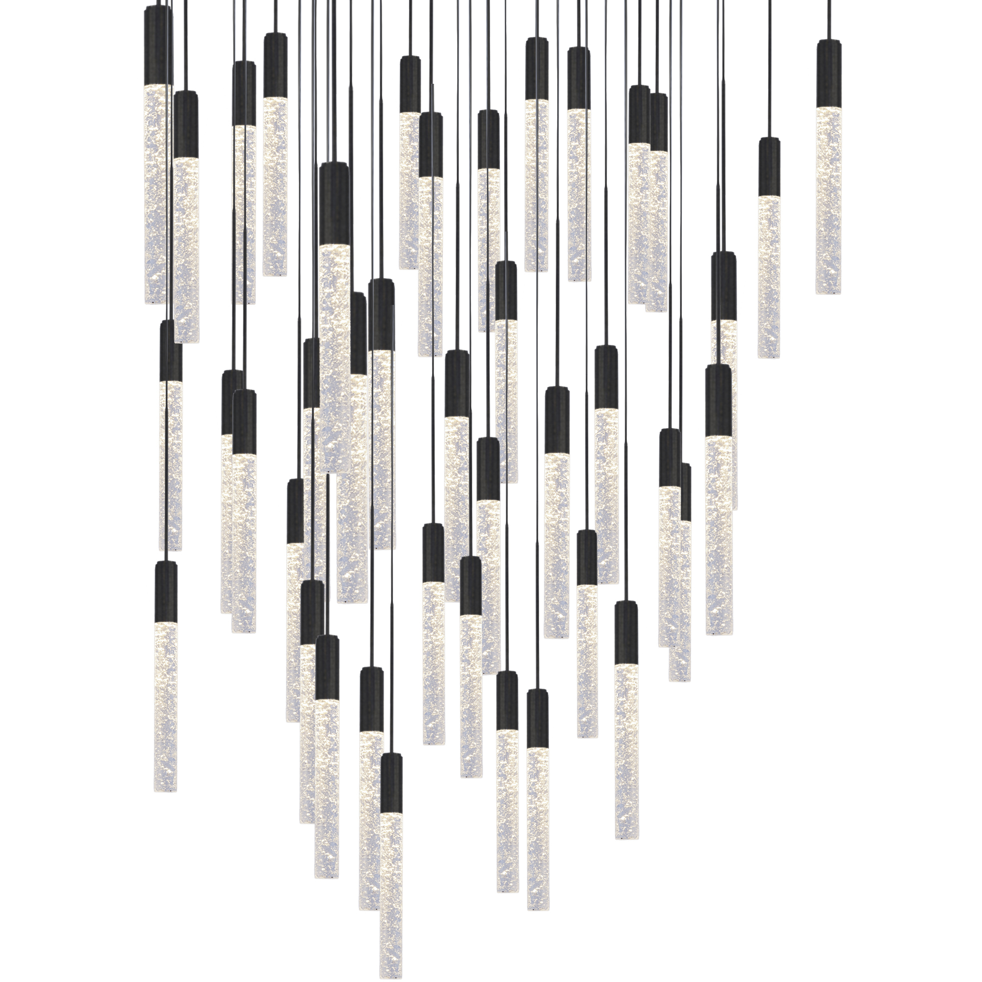 Magic 41 Light 36 inch Black Multi-Light Pendant Ceiling Light