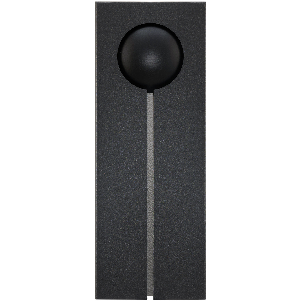 Keyhole LED 24 inch Black and Textured Brushed Nickel Outdoor Wall Light