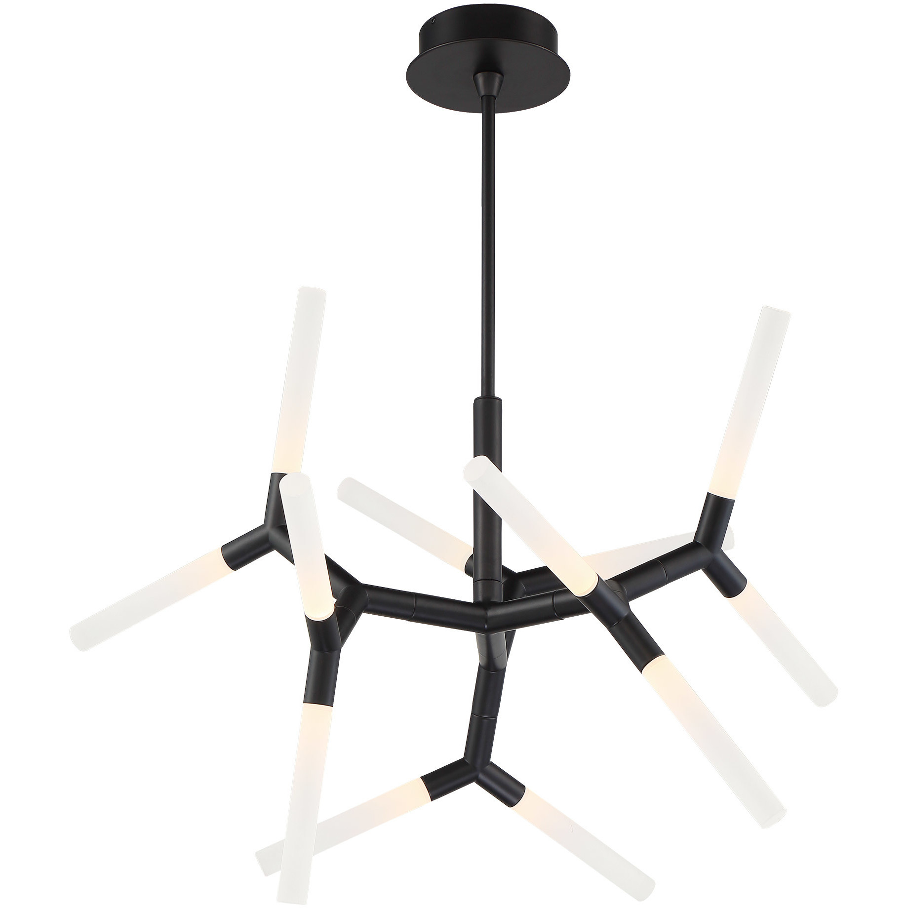 Modern Forms PD 54732 BK Kryptonite LED 32 inch Black Chandelier