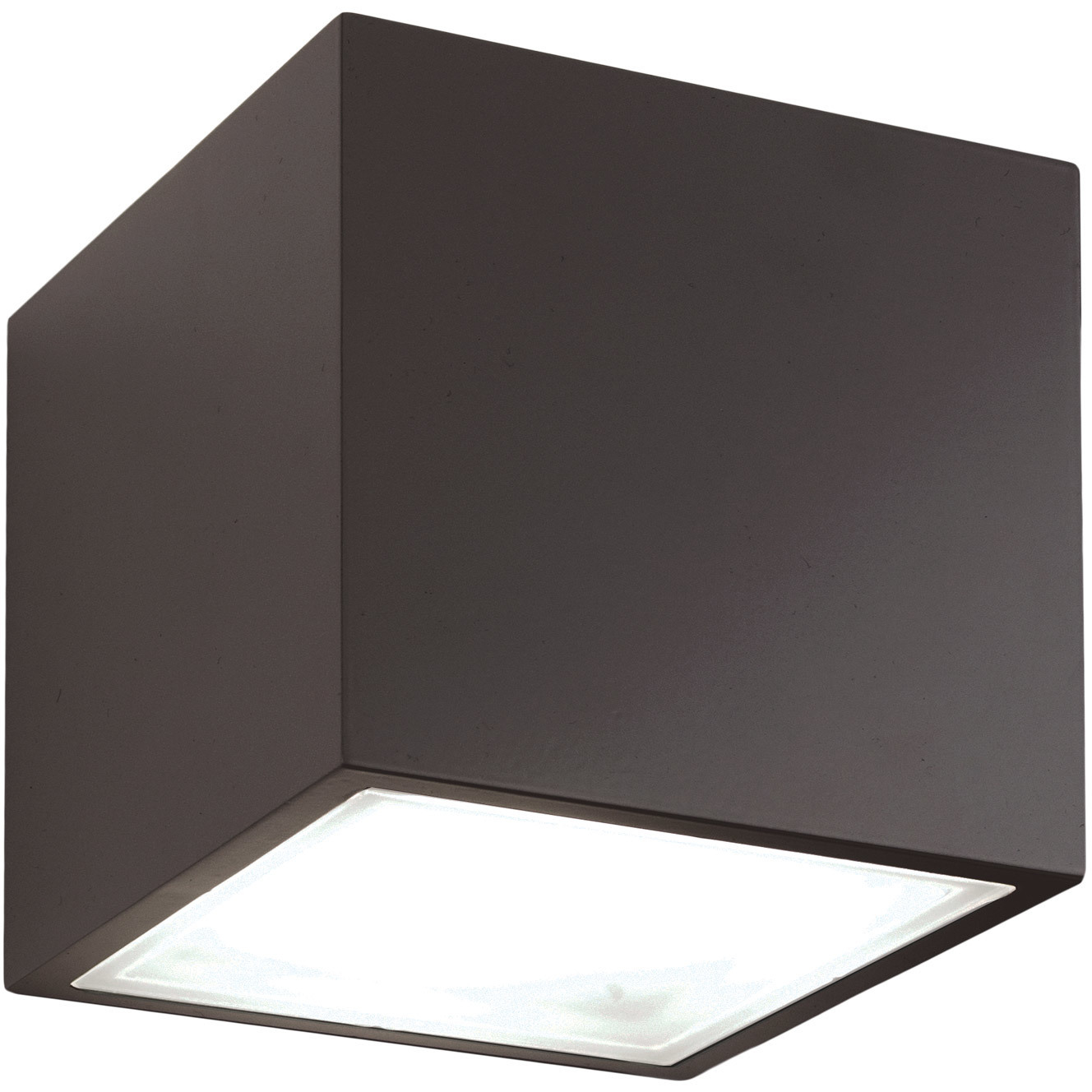 Bloc LED 5.5 inch Bronze Flush Mount Ceiling Light in 4000K