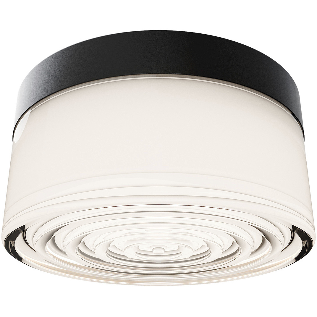 Tuck LED 5.38 inch Black Outdoor Flush Mount