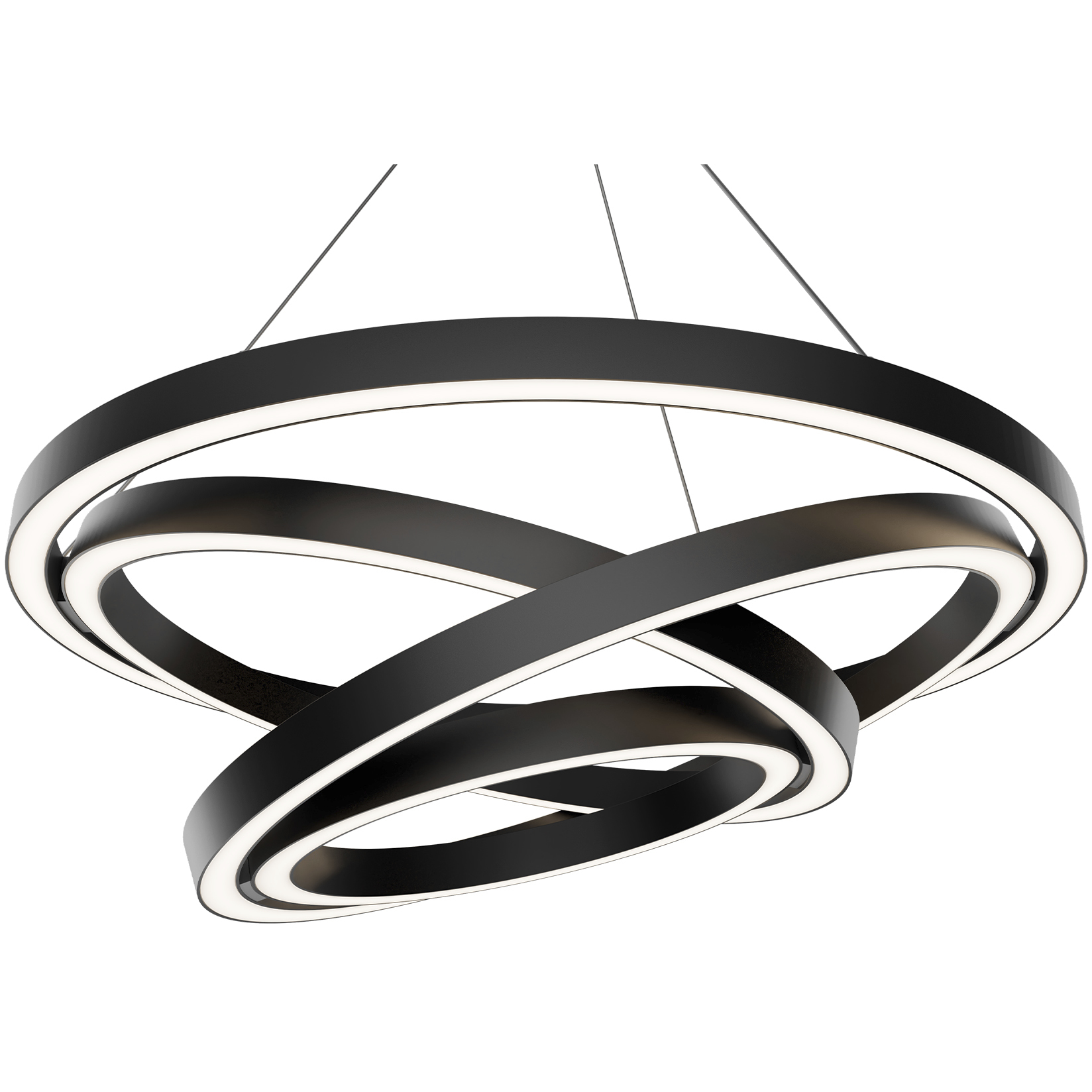 Storm Chaser LED 34.6 inch Black Indoor Hanging Lighting Ceiling Light in 3500K