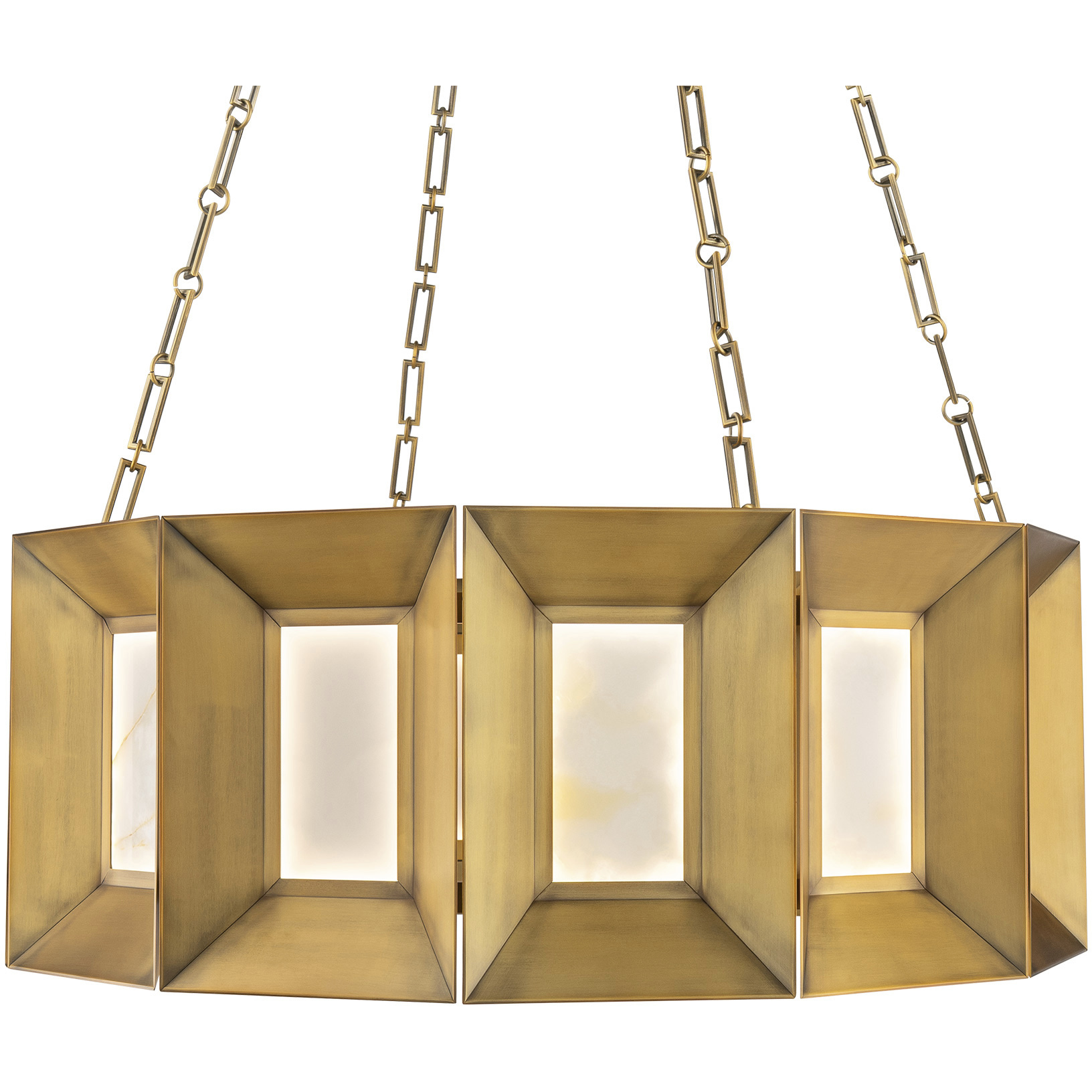 Austen LED 36 inch Aged Brass Chandelier Ceiling Light