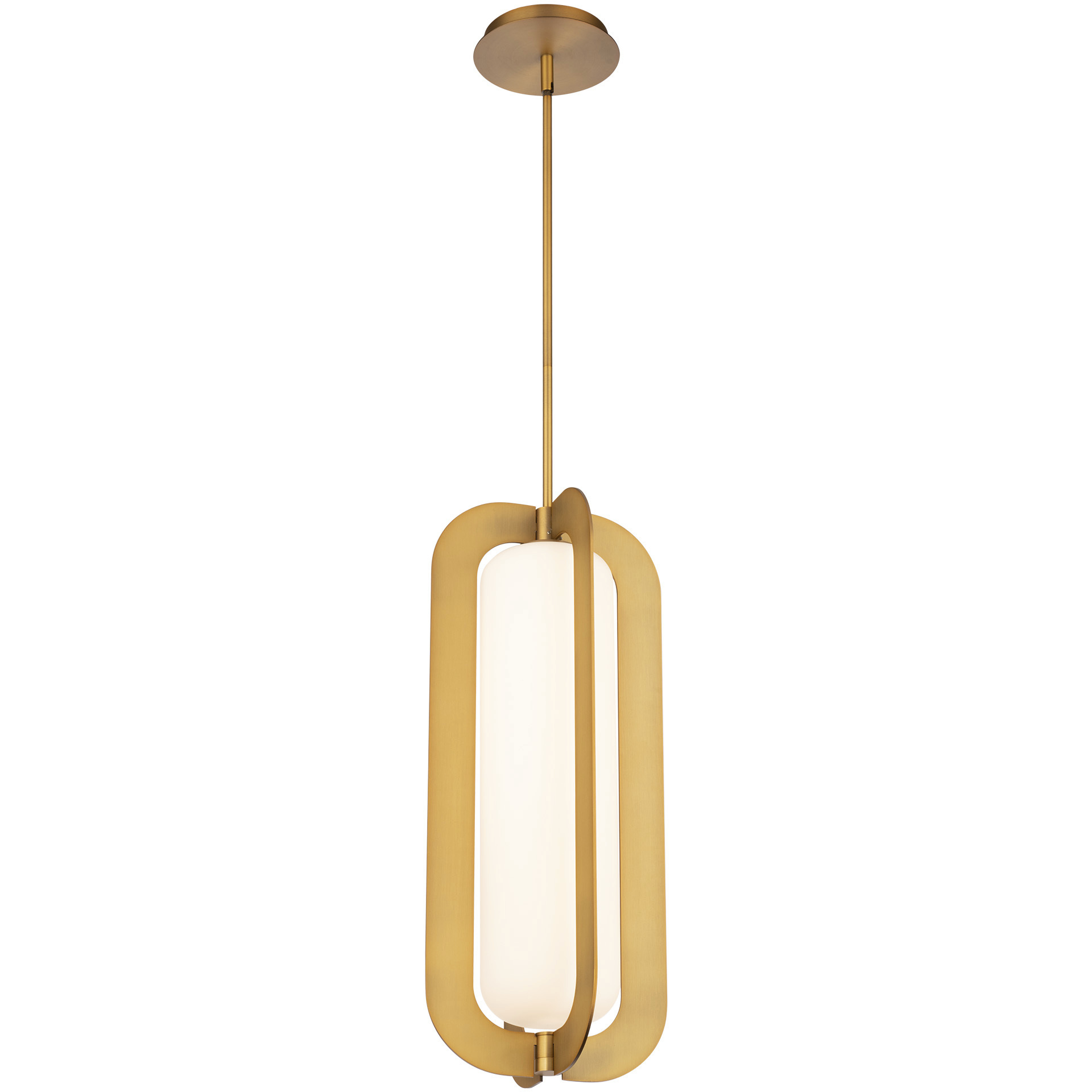 Echelon 1 Light 9 inch Aged Brass Pendant Ceiling Light