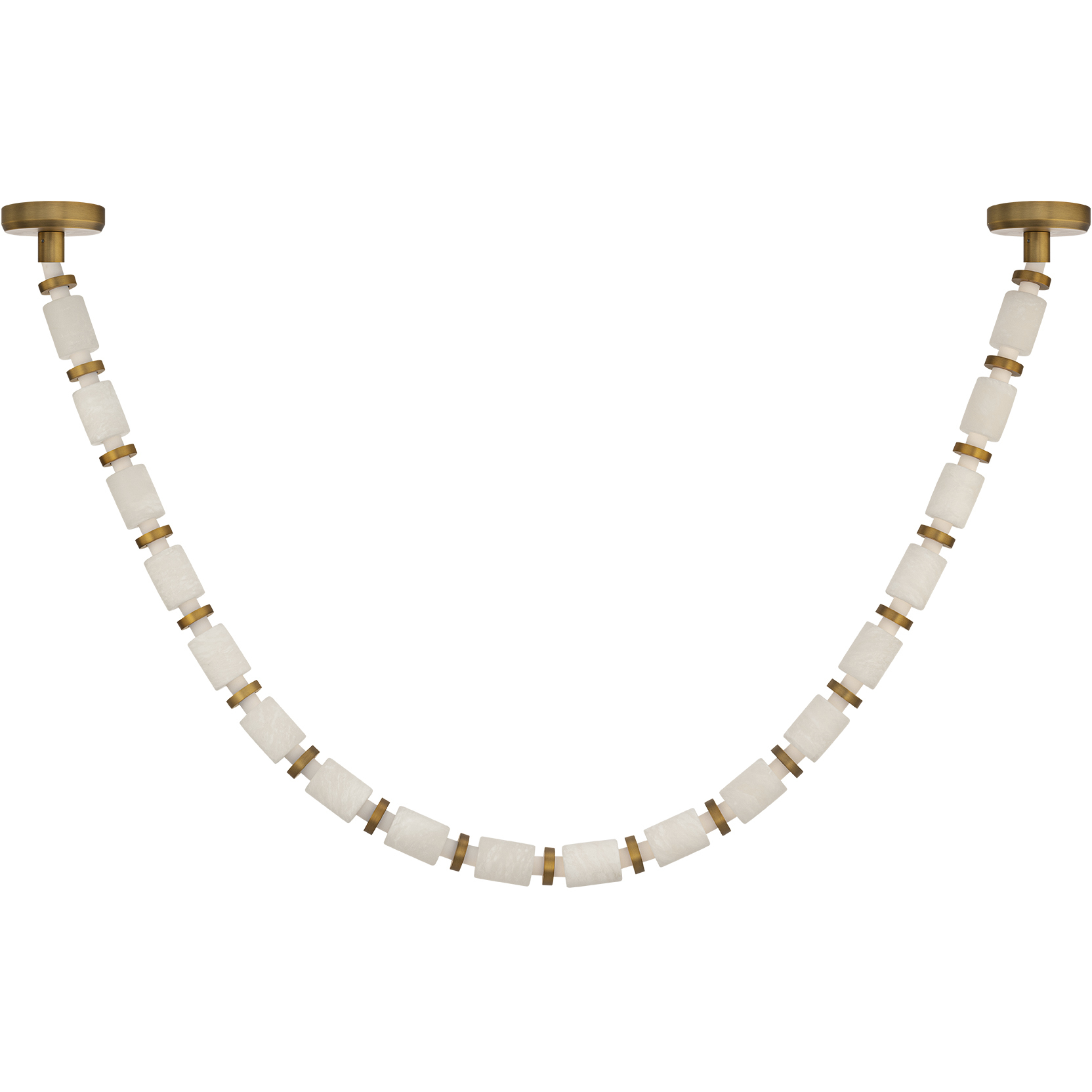 Entice 18 Light 2 inch Aged Brass Pendant Ceiling Light in 3000K