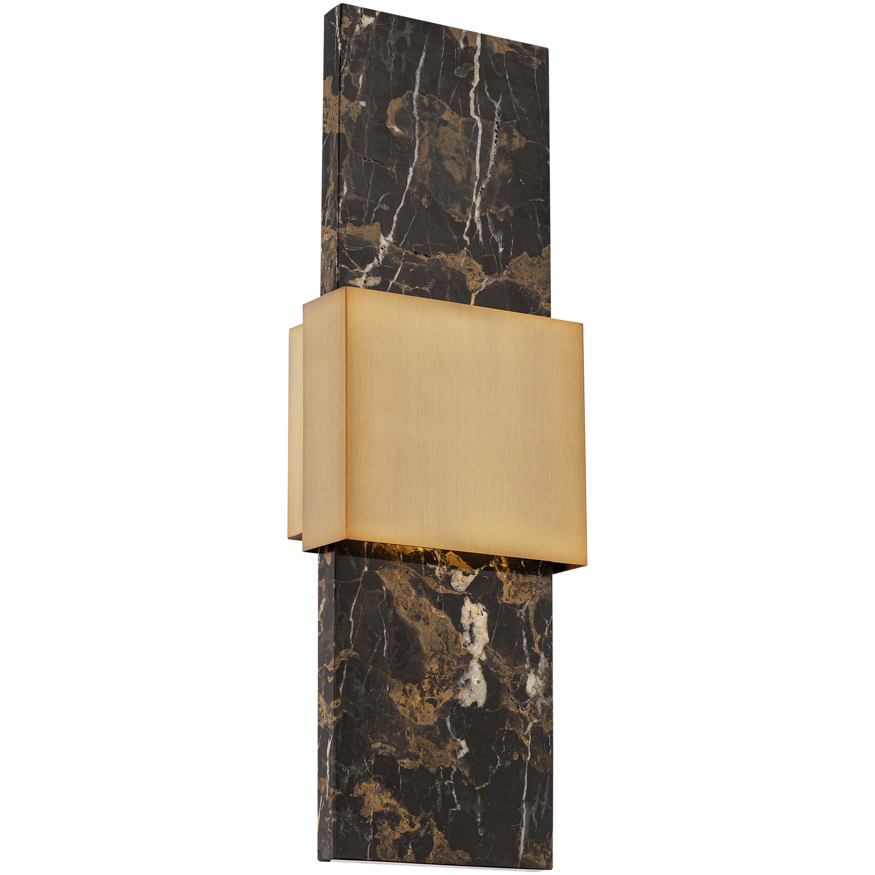 Mercer LED 3.13 inch Black and Aged Brass ADA Wall Sconce Wall Light
