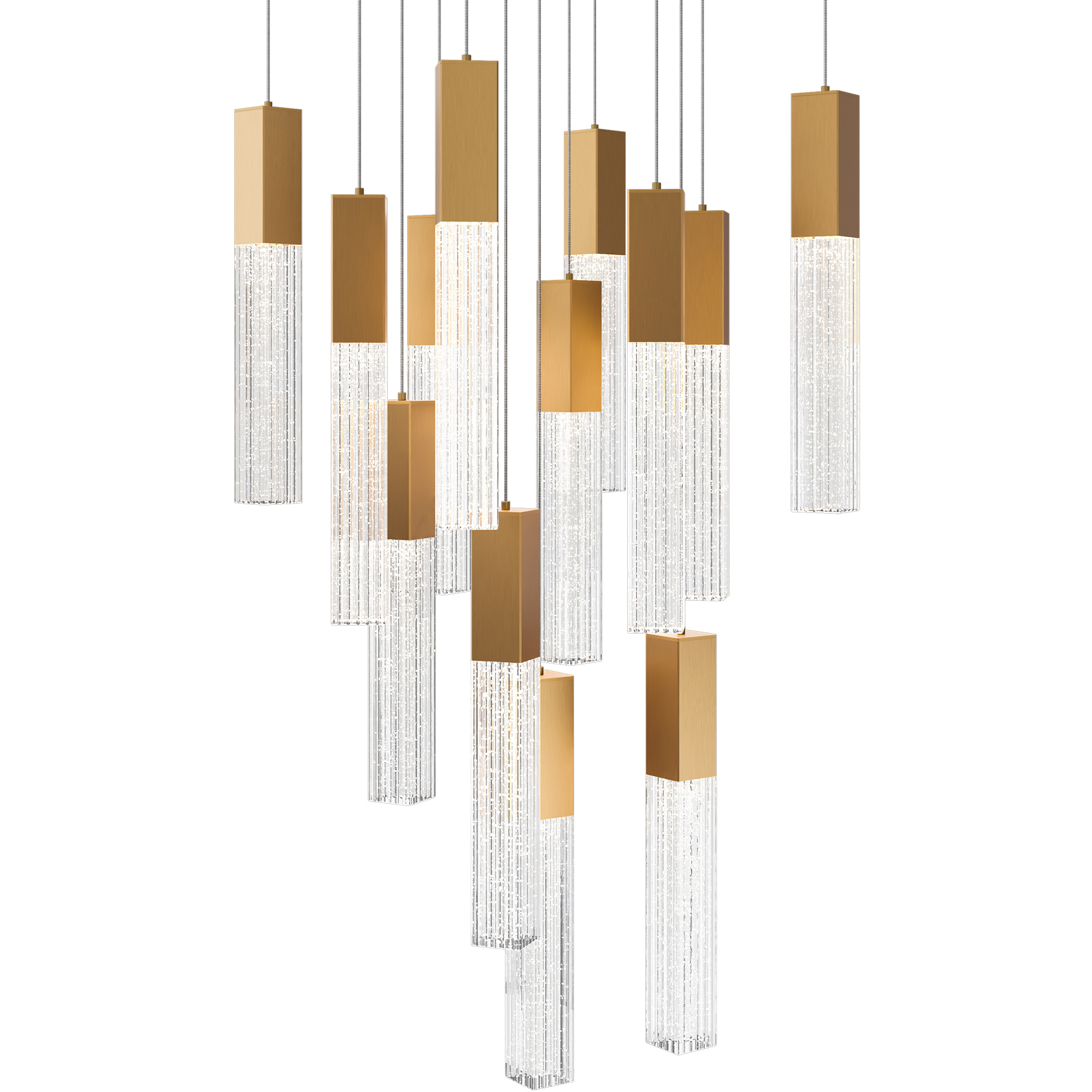 Cinema LED 20 inch Aged Brass Indoor Hanging Lighting Ceiling Light