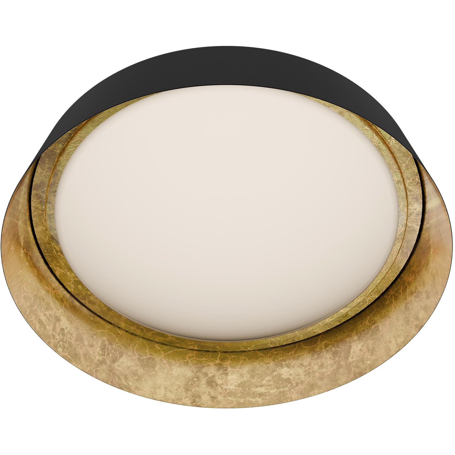 Gilt LED 22 inch Bronze Gold Leaf Indoor Ceiling Lighting