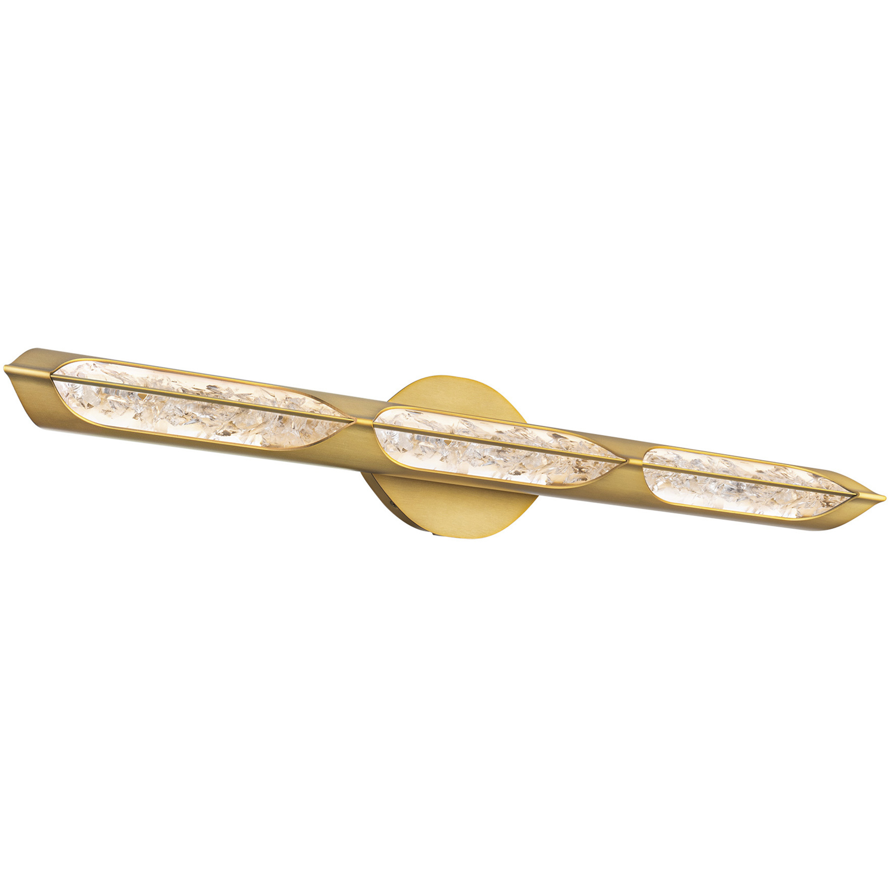 Hadleigh LED 32 inch Aged Brass Bath Vanity & Wall Light