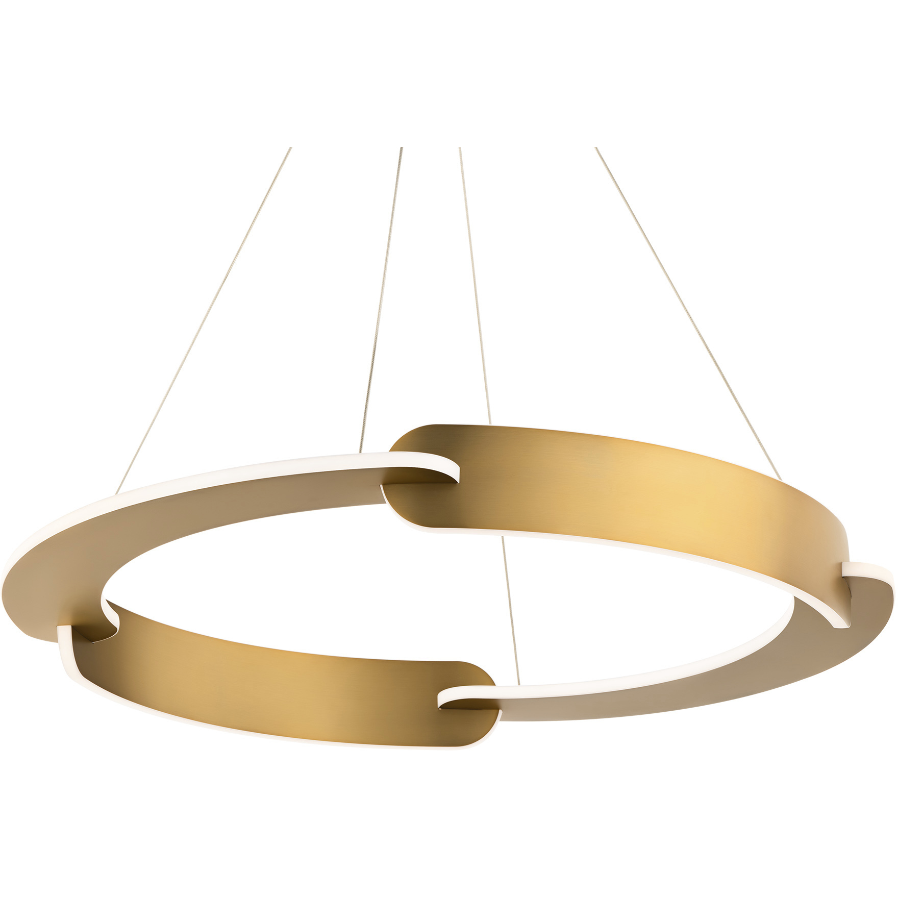 Ilios LED 32.25 inch Aged Brass Pendant Ceiling Light