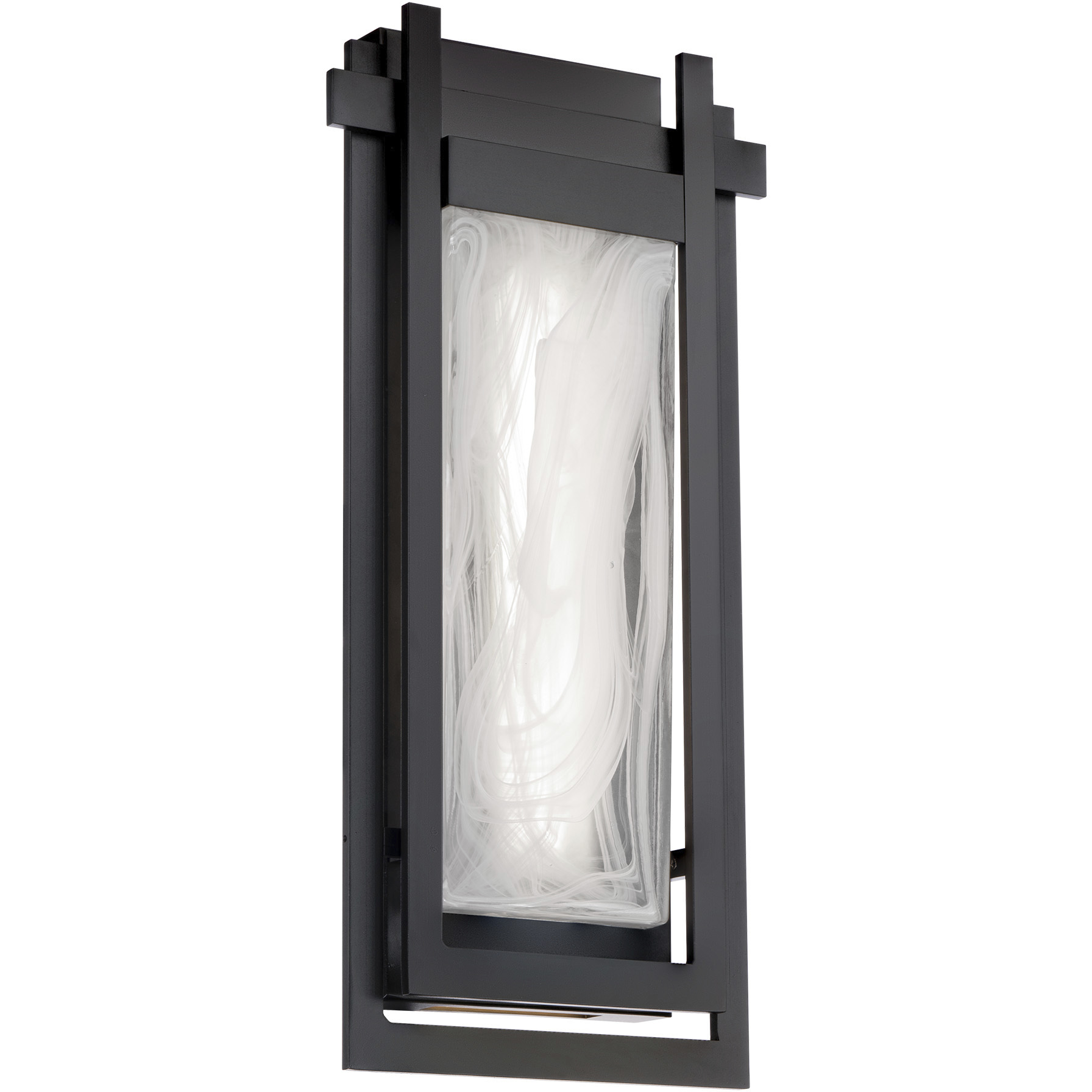 Modern Forms WS W64322 BK Haze 1 Light 22 inch Black Outdoor Wall Light