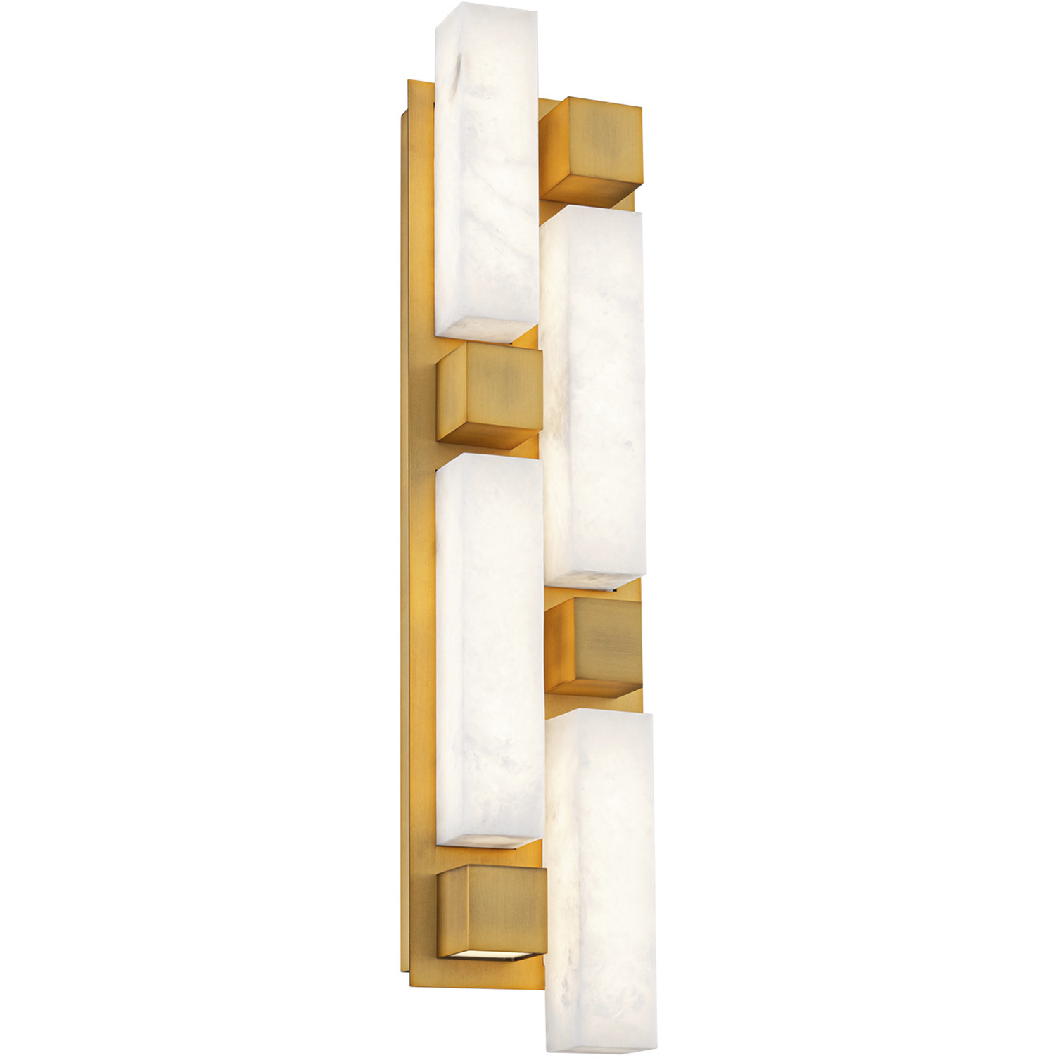 Voxxel LED 3.25 inch Aged Brass ADA Wall Sconce Wall Light