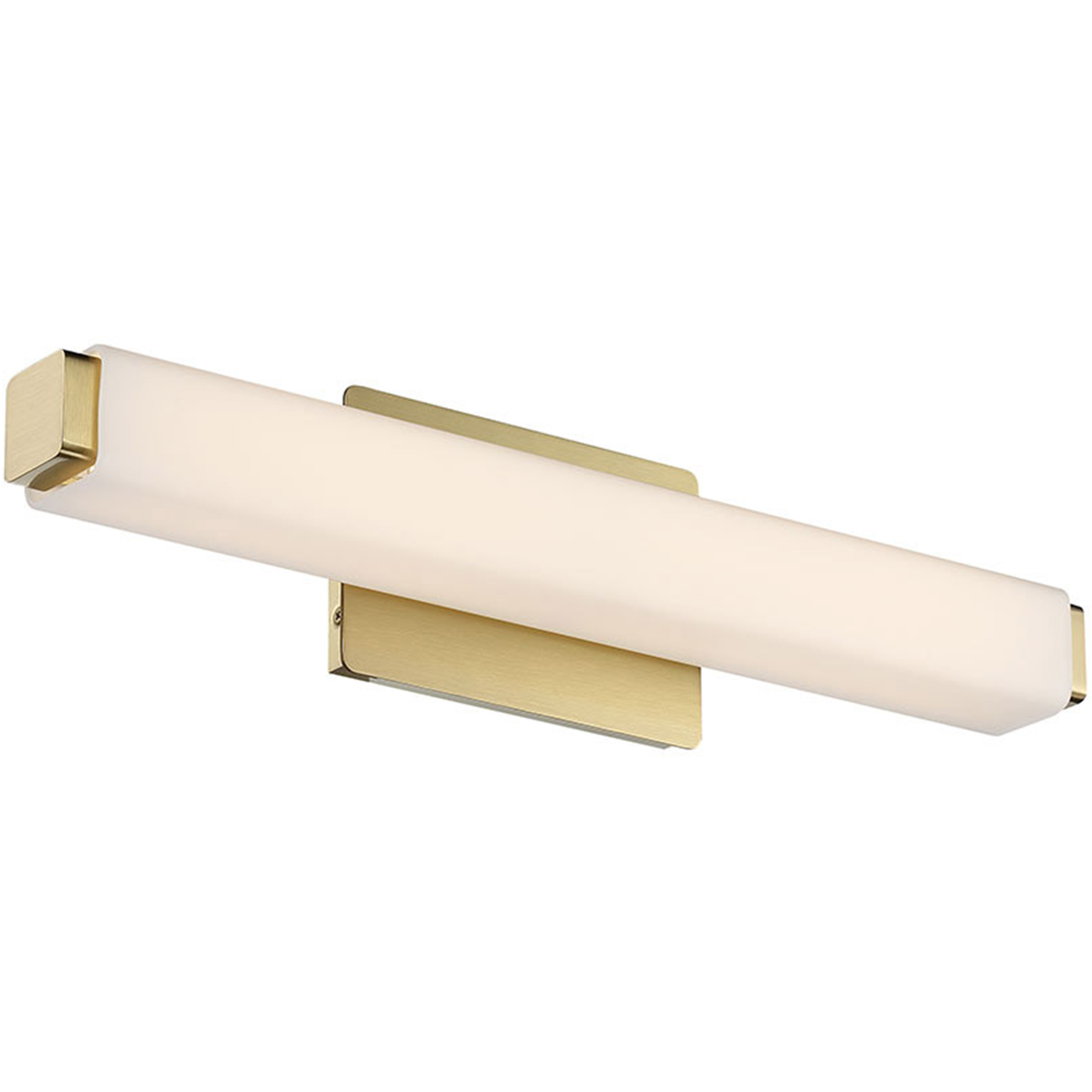 Vogue LED 20 inch Brushed Brass Bath Vanity & Wall Light in 3500K, 20in.