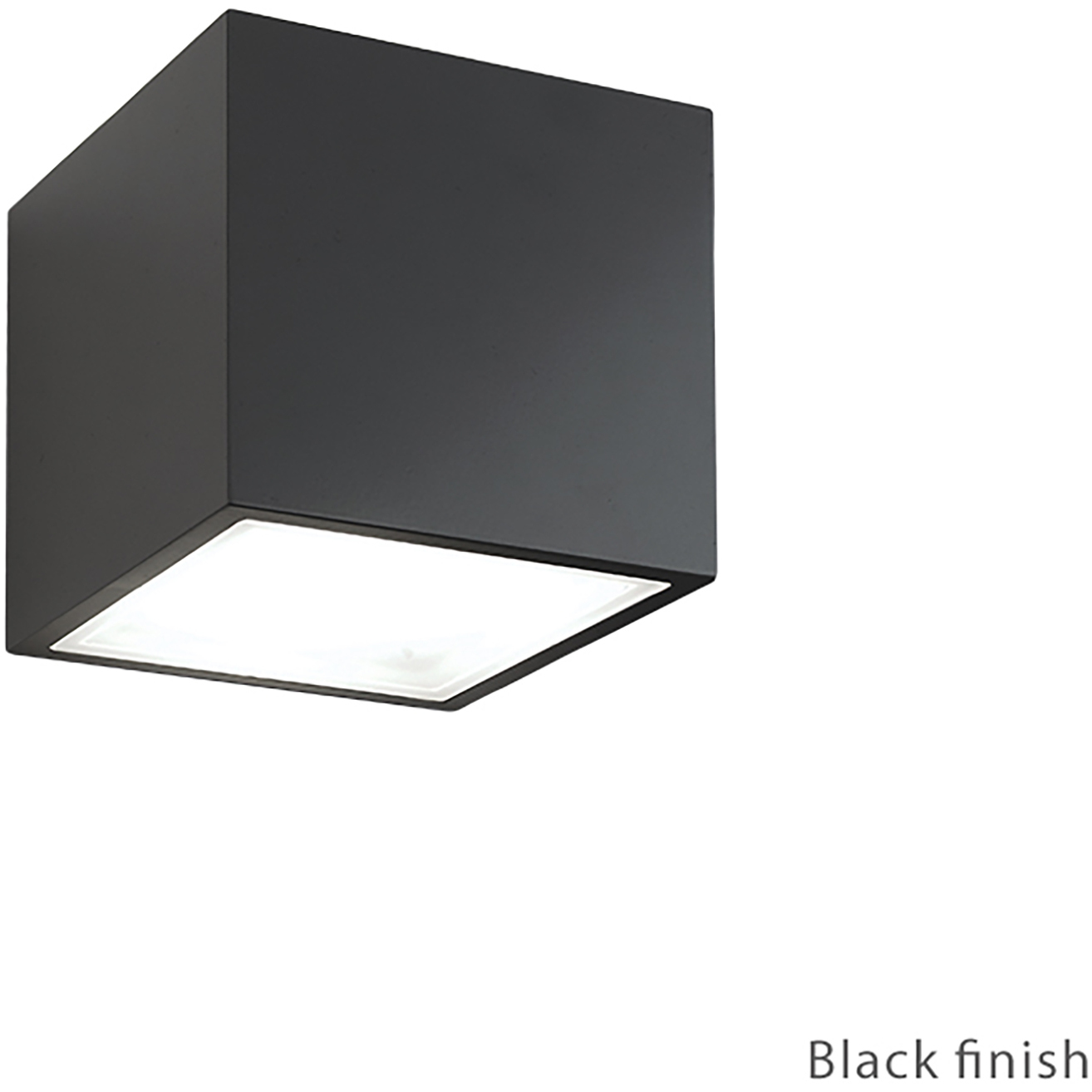Bloc LED 5.5 inch Black Outdoor Wall Light in 1, 3000K