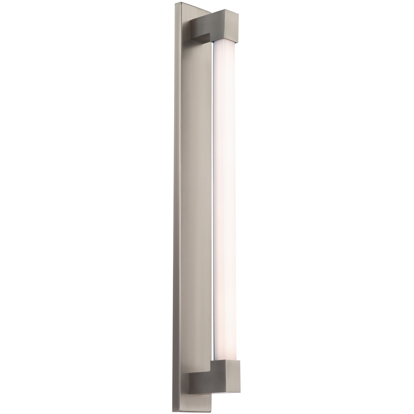 Barre 1 Light 27 inch Brushed Nickel Bath Vanity & Wall Light in 3000K, 27in.
