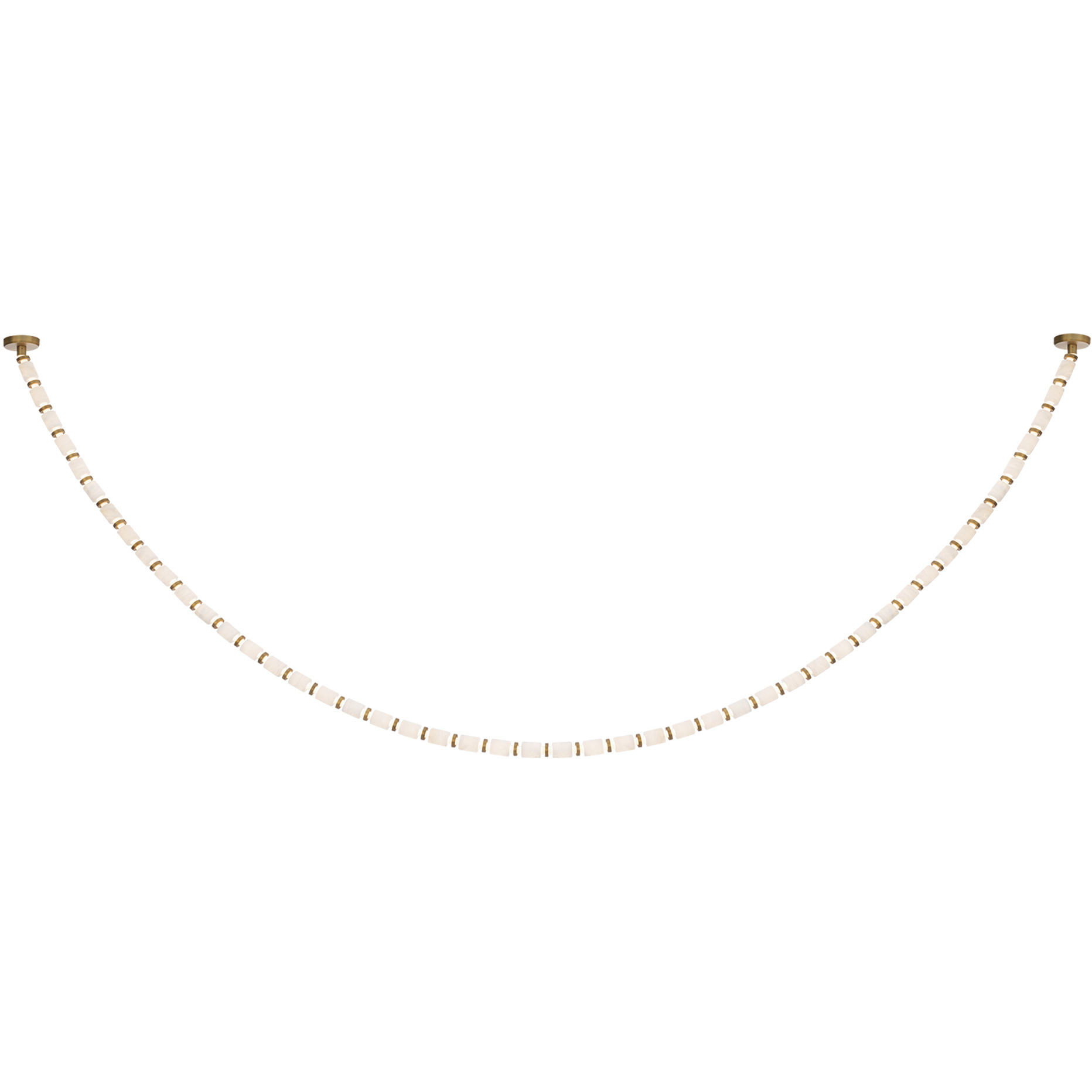 Entice 48 Light 2 inch Aged Brass Pendant Ceiling Light in 3000K