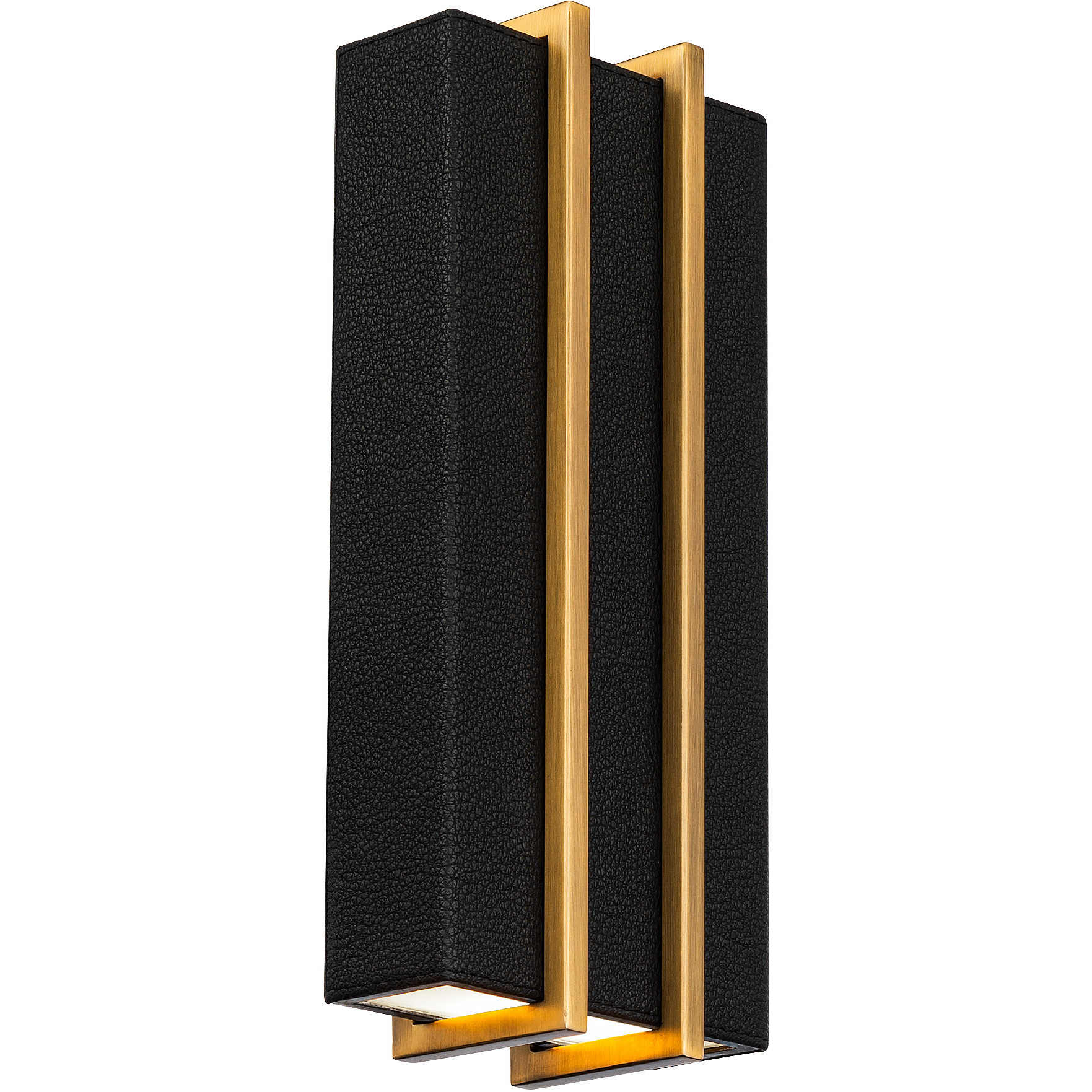 Poet LED 3 inch Black and Aged Brass ADA Wall Sconce Wall Light