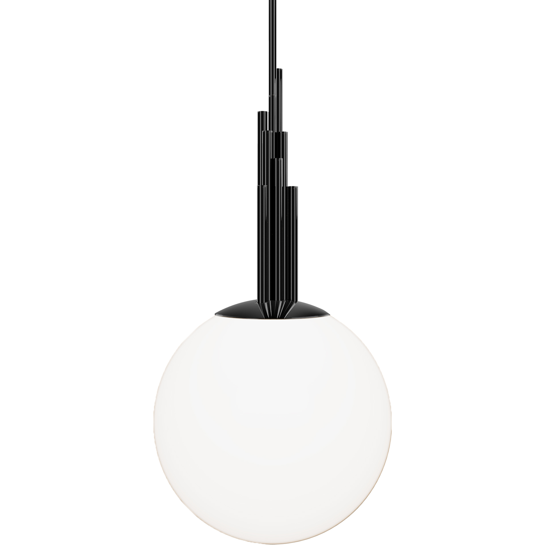 Sybil LED 13.75 inch Polished Black Nickel Indoor Hanging Lighting Ceiling Light in 2700K
