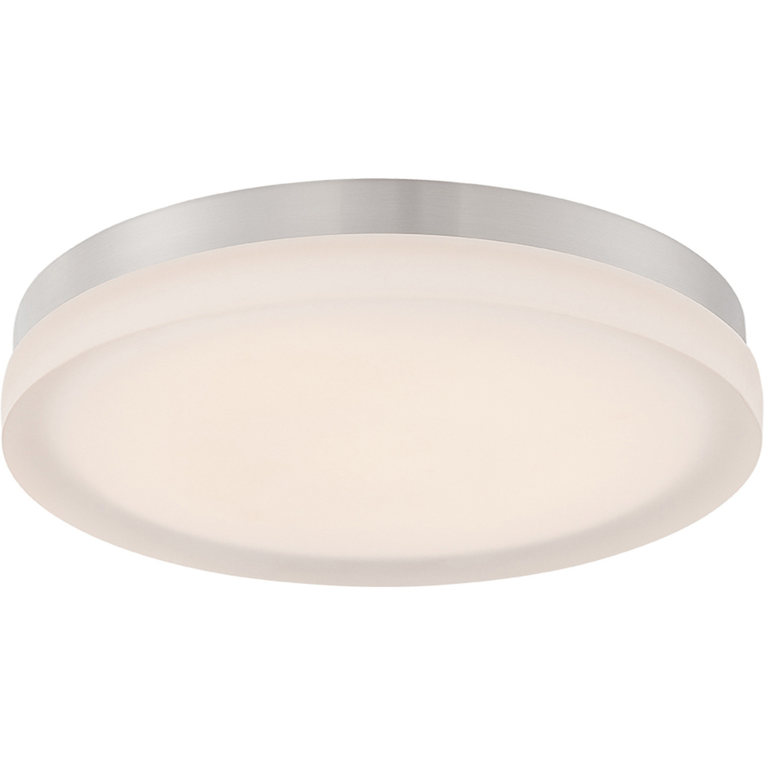 Circa LED 11 inch Titanium Flush Mount Ceiling Light in 3500K, 11in.