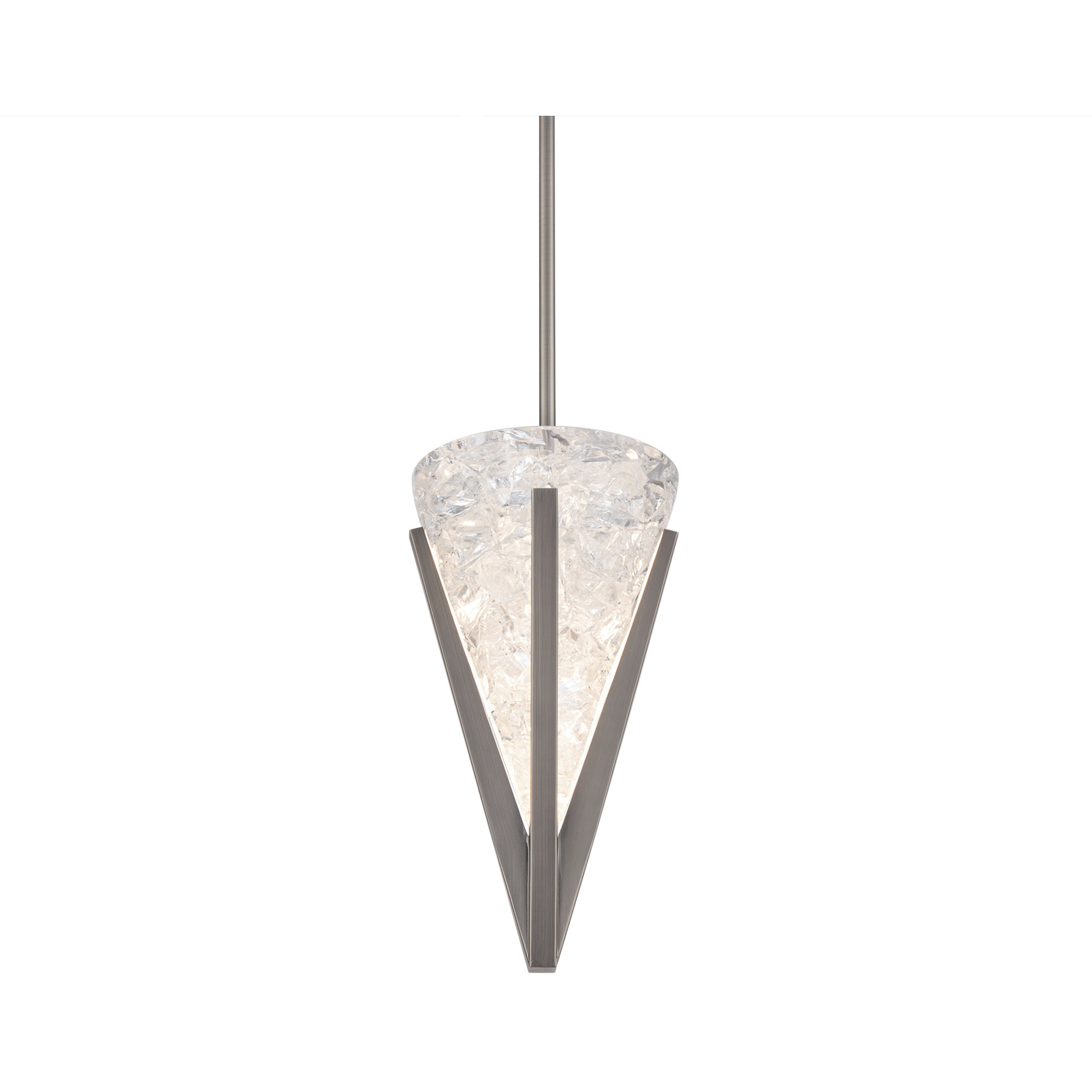 Kiernan LED 7.88 inch Antique Nickel Mini-Pendant Ceiling Light