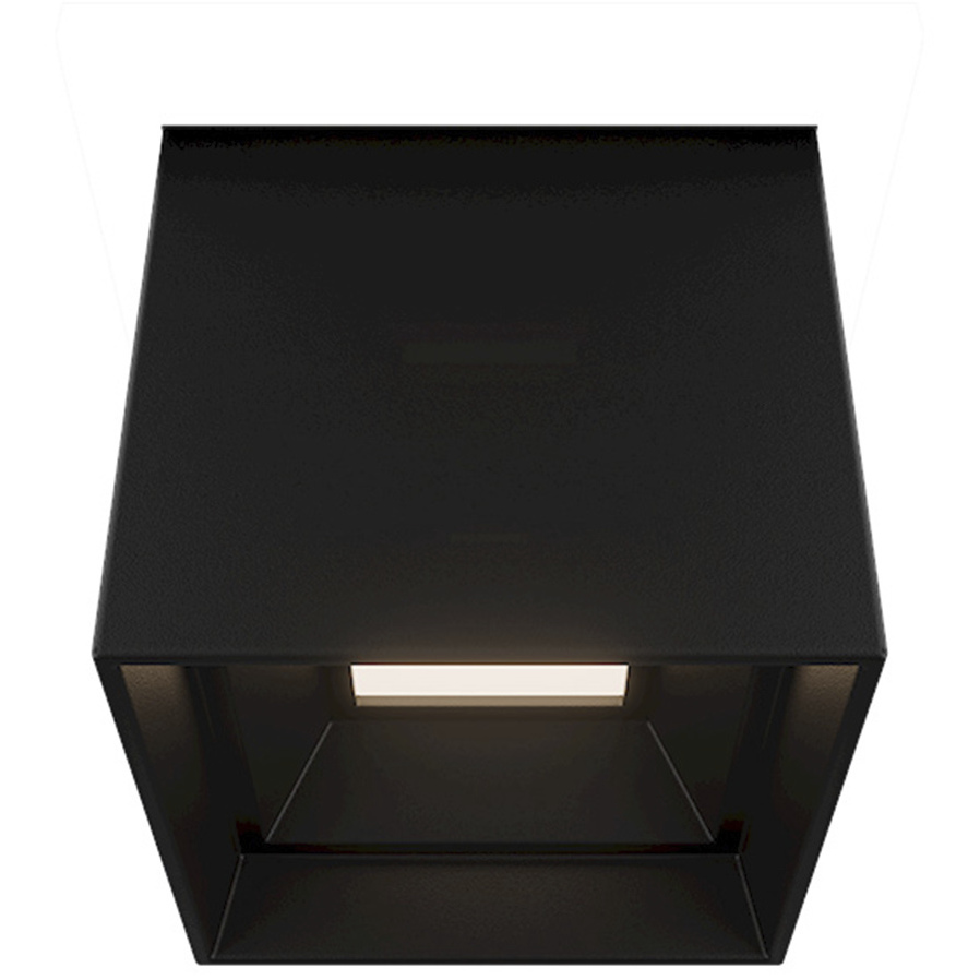 Squat LED 3.5 inch Black Outdoor Flush Mount