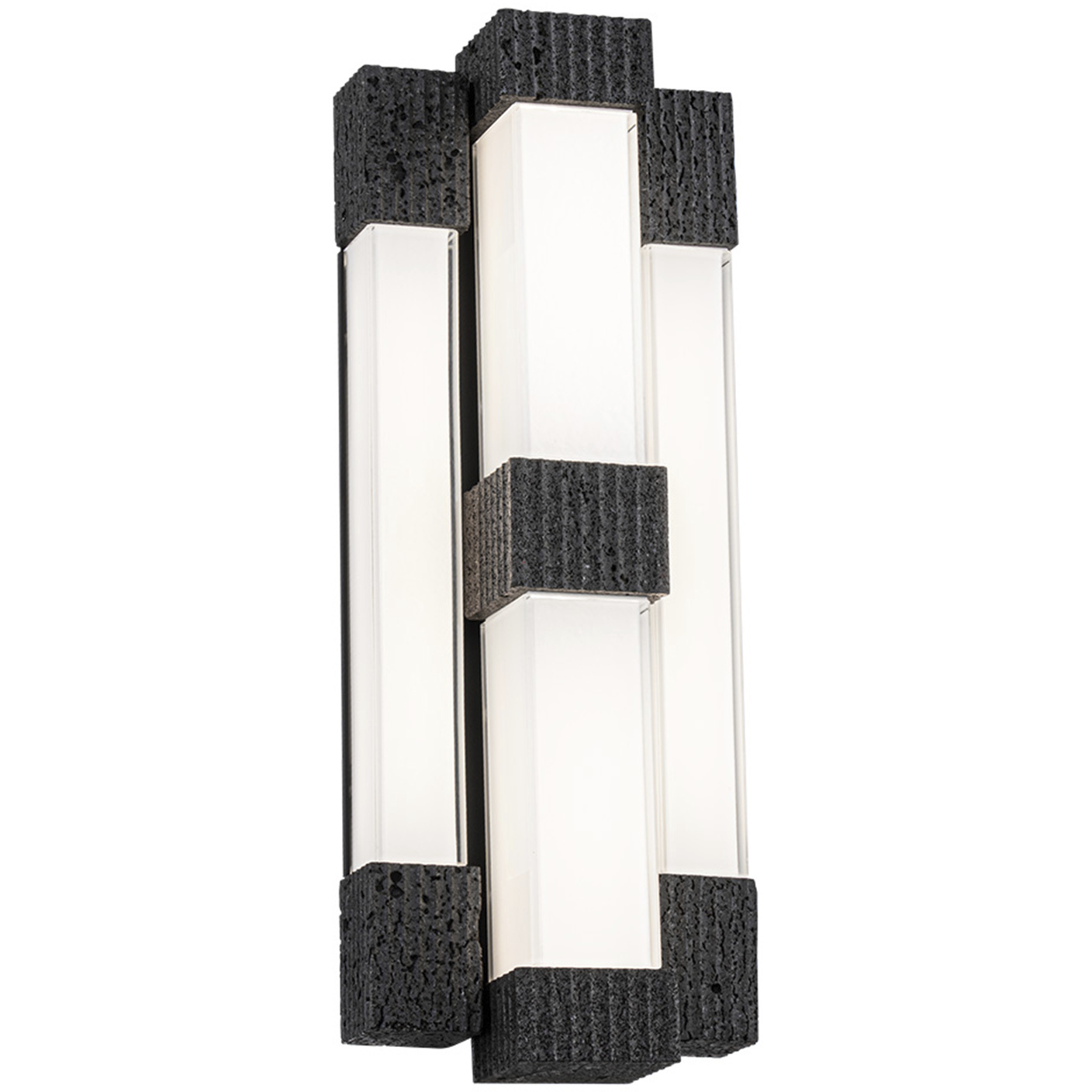 Conan LED 4 inch Basalt Stone and Black ADA Wall Sconce Wall Light