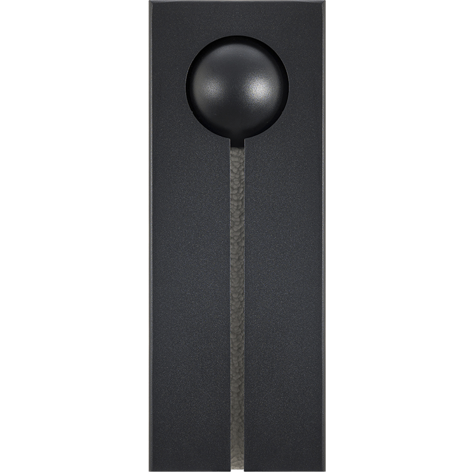 Keyhole LED 16 inch Black and Textured Brushed Nickel Outdoor Wall Light