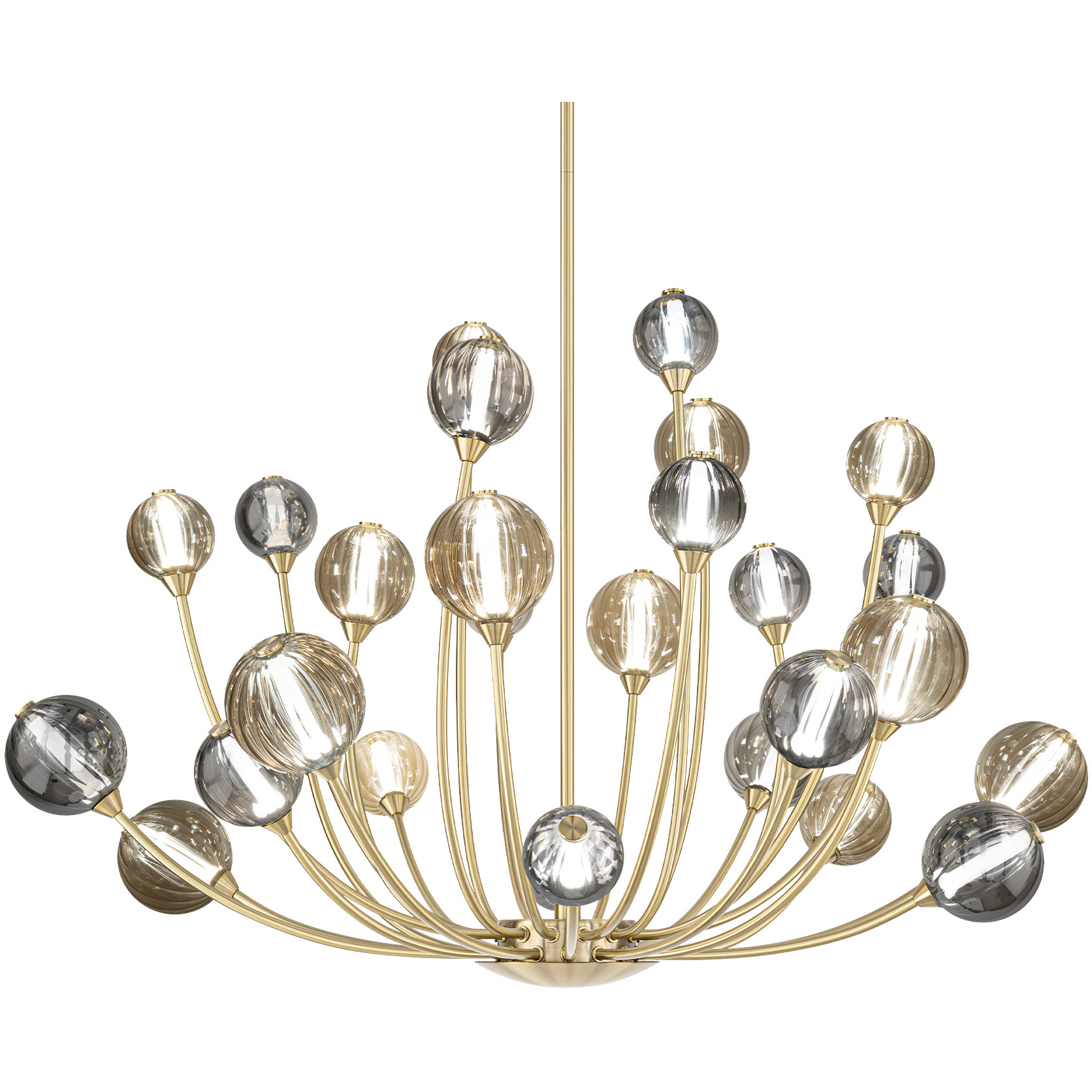 Ballarina LED 36.38 inch Vintage Brass Pendant Ceiling Light