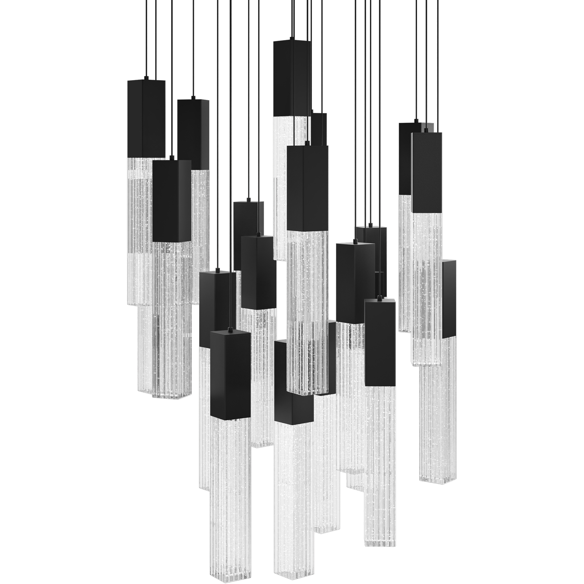 Cinema LED 25 inch Black Indoor Hanging Lighting Ceiling Light