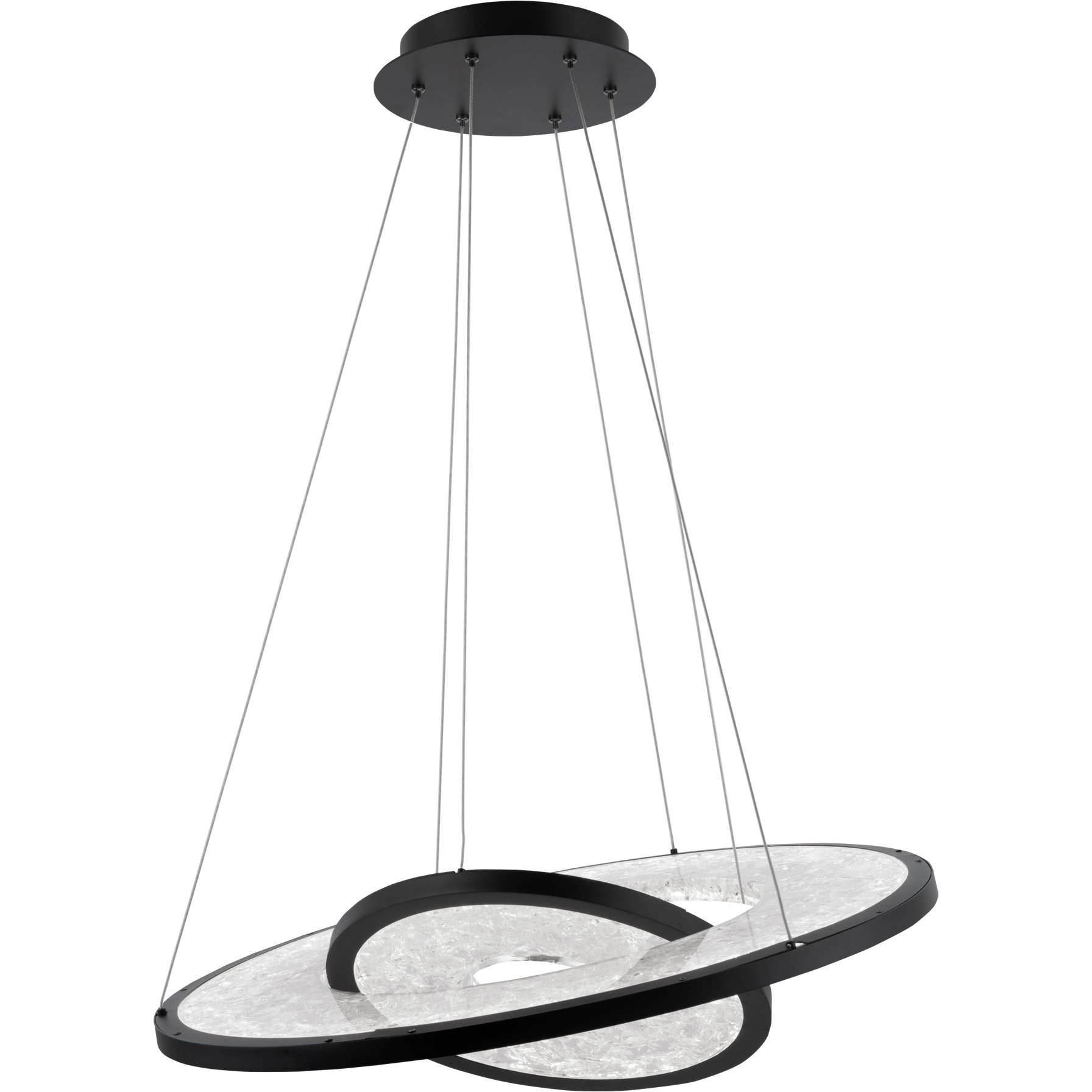 Jupiter LED 26.88 inch Black Chandelier Ceiling Light