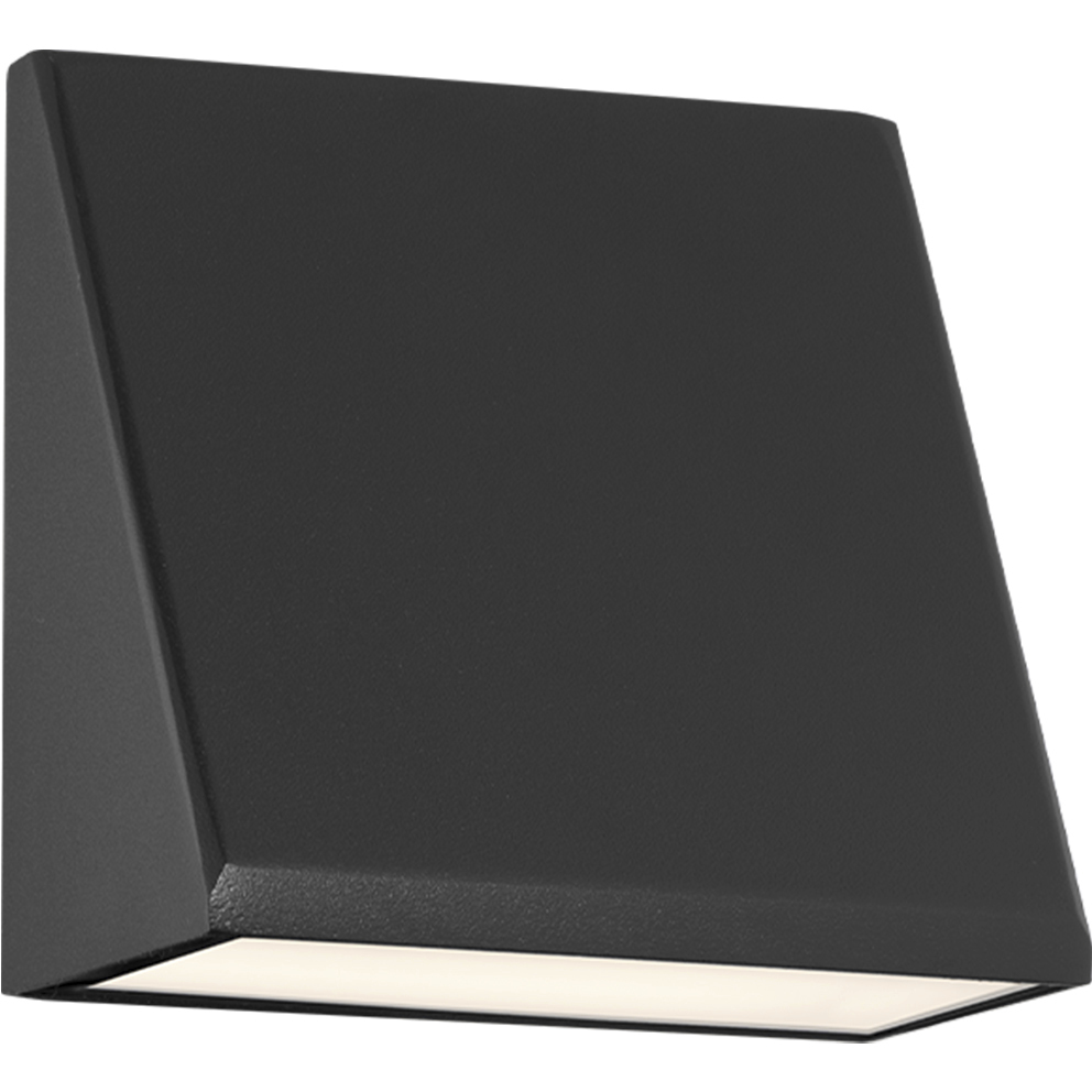 Flue 1 Light 5.5 inch Black Outdoor Wall Light in 3500K