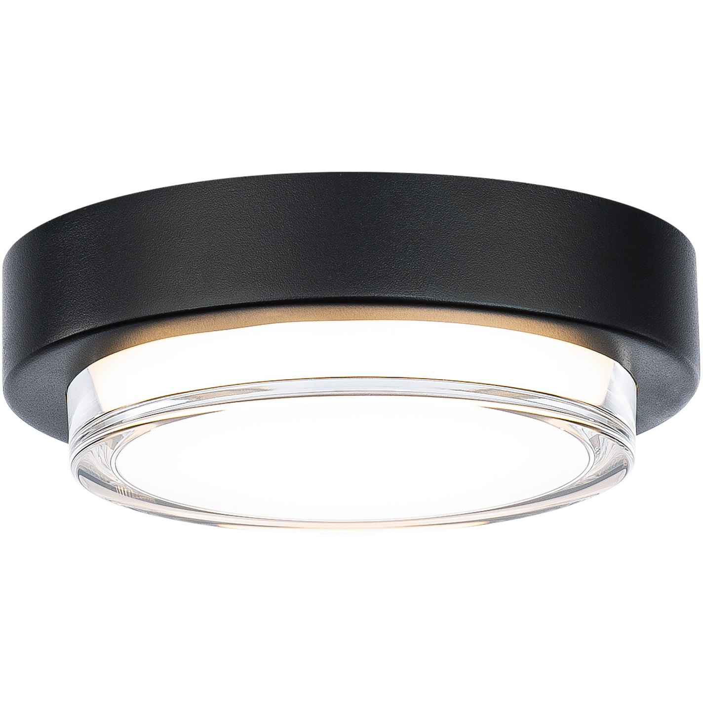 Kind LED 8 inch Black Flush Mount Ceiling Light in 2700K