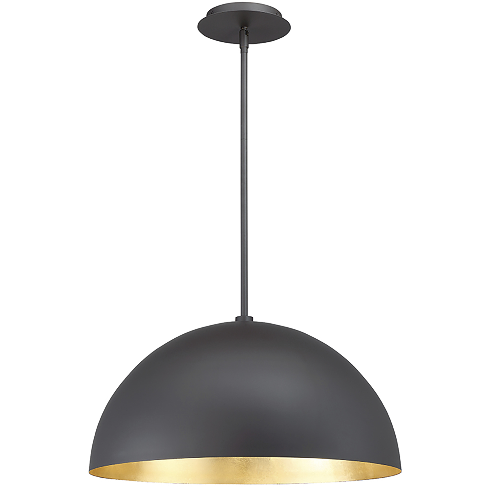 Modern Forms PD 55718 GL Yolo LED 20 inch Black Gold Leaf Pendant Ceiling Light