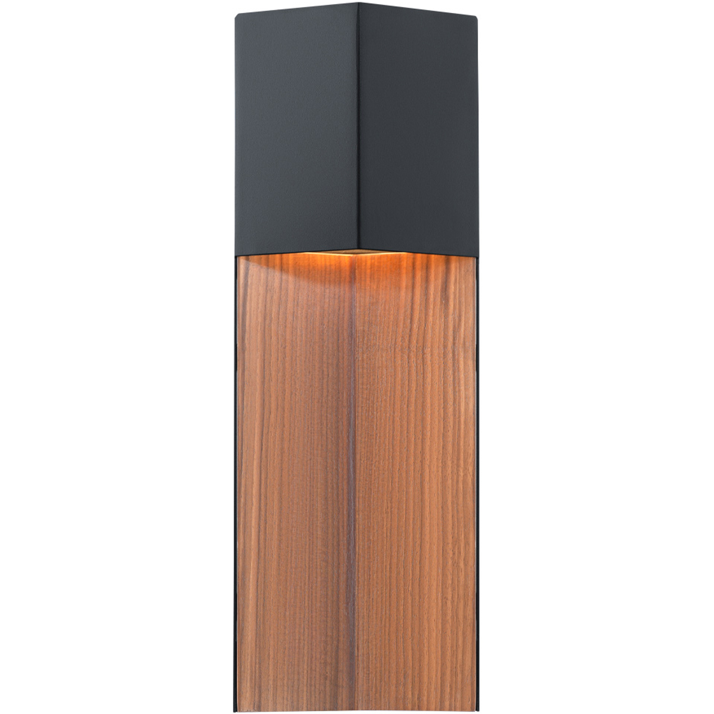 Dusk 1 Light 20 inch Black-Dark Walnut Outdoor Wall Light in 20in.