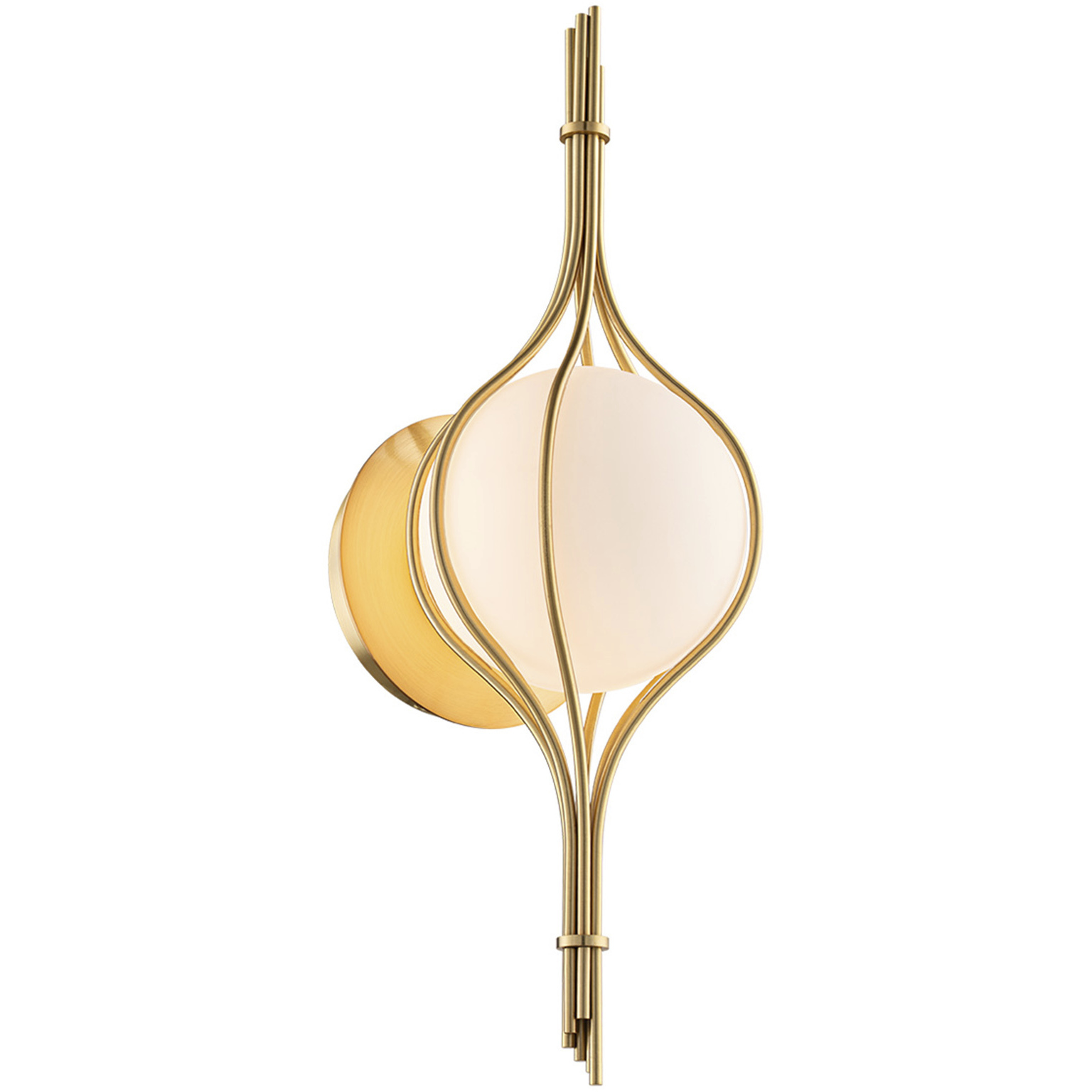 Skyla LED 7.63 inch Vintage Brass Wall Sconce Wall Light