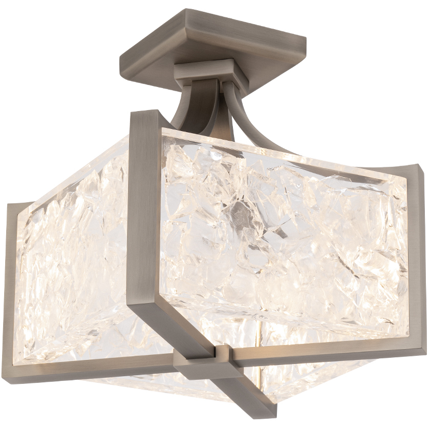 Emblem LED 11.38 inch Brushed Nickel Indoor Ceiling Lighting