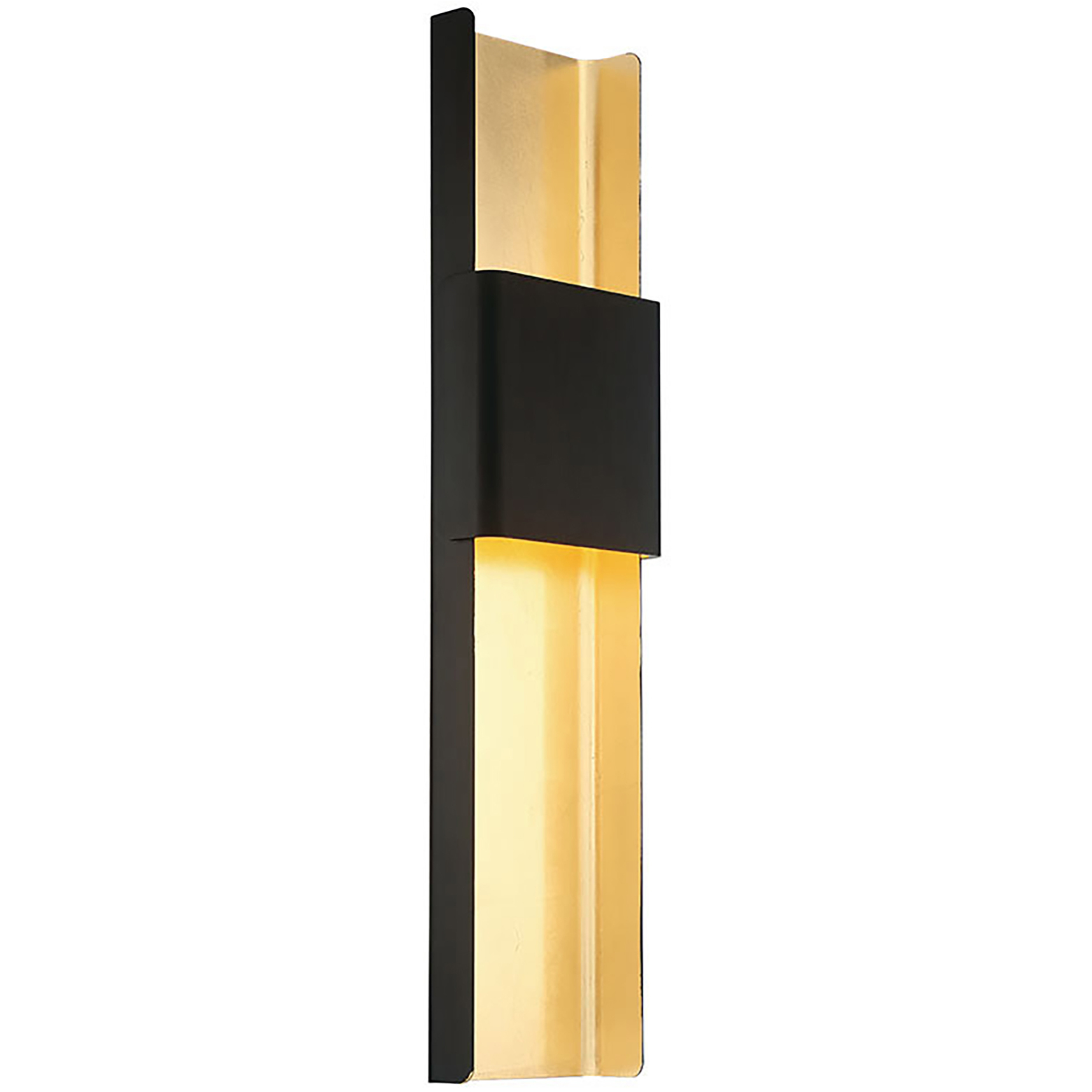 Tribeca LED 4 inch Bronze and Gold Leaf ADA Wall Sconce Wall Light