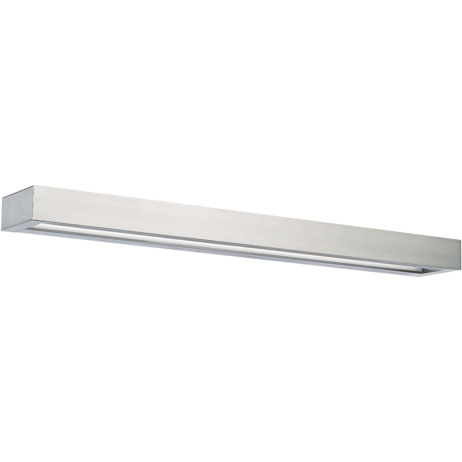 Open Bar LED 27 inch Brushed Nickel Bath Vanity & Wall Light in 3500K, 27in.