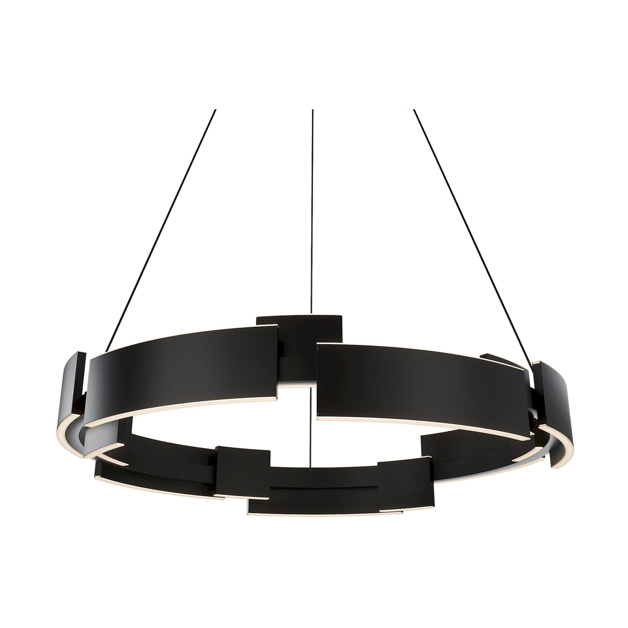 Keefe LED 31.5 inch Black Pendant Ceiling Light