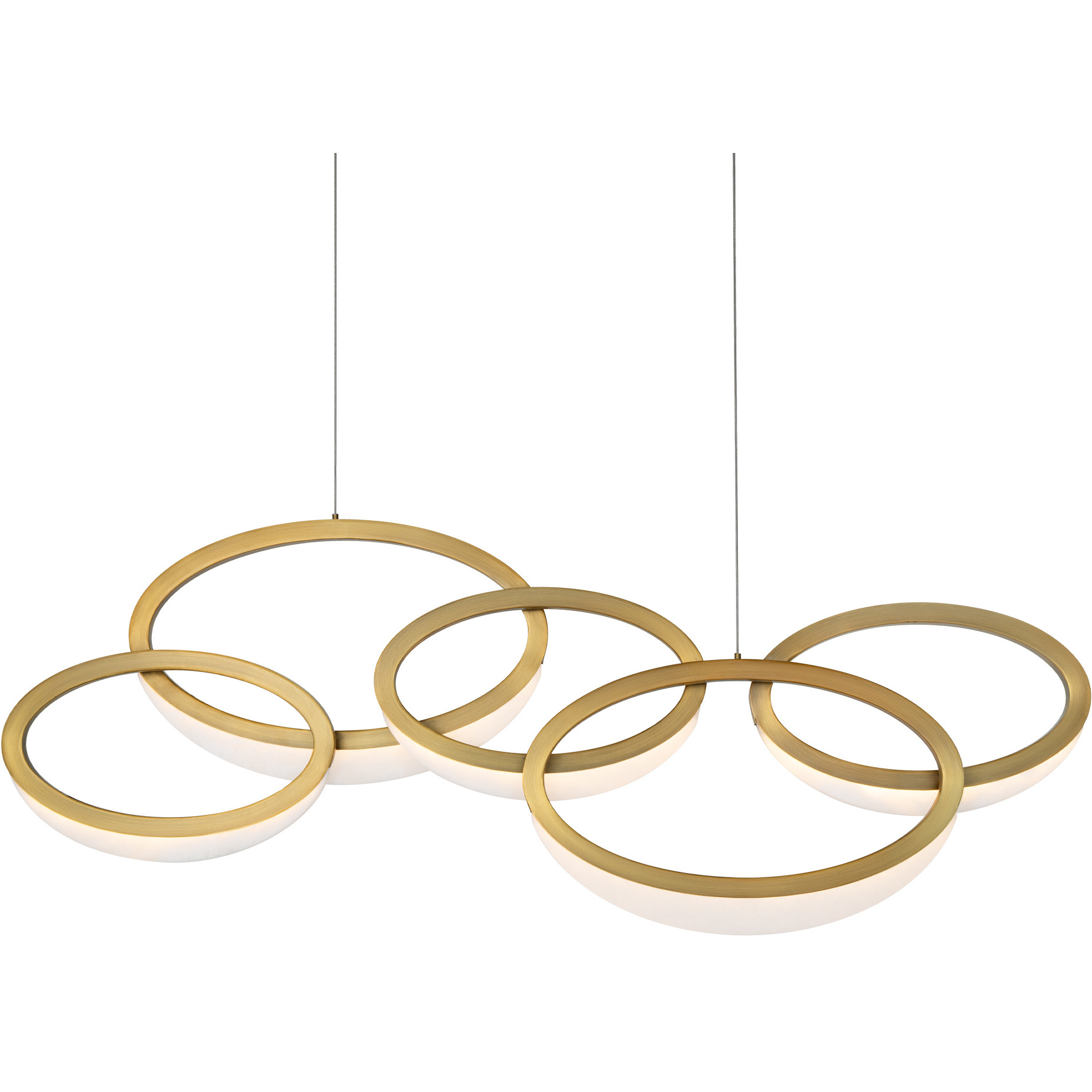 Orion 1 Light 4.5 inch Aged Brass Pendant Ceiling Light