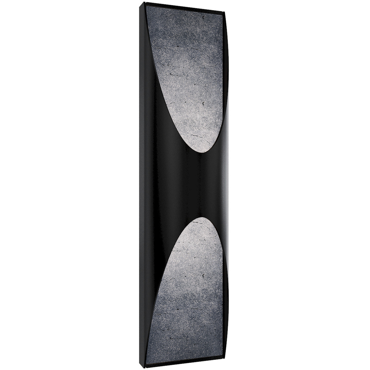 Kastlerock LED 24 inch Basalt Stone and Black Outdoor Wall Light