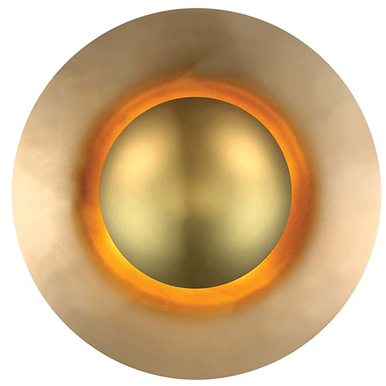 Blaze LED 3.3 inch Gold Leaf ADA Wall Sconce Wall Light in 12in.