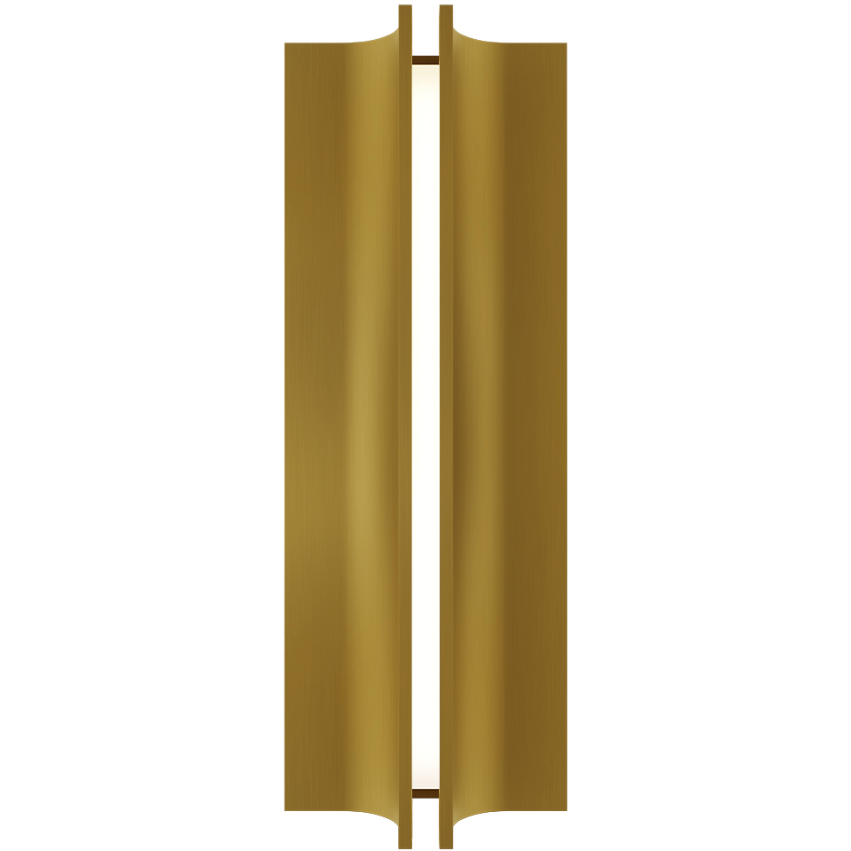 Strait LED 4 inch Aged Brass ADA Indoor Wall Lighting in 3000K