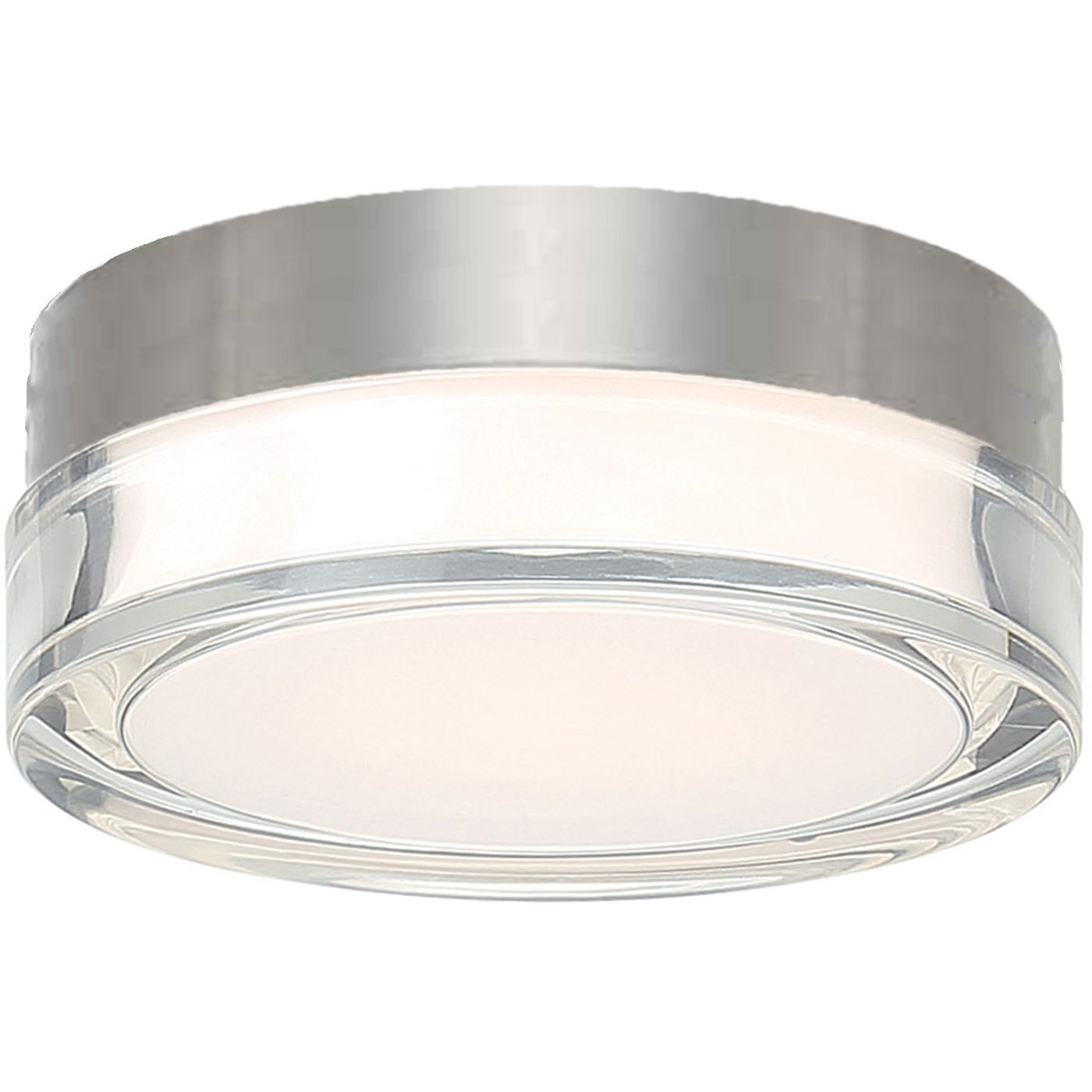 Modern Forms FM-W44806-35-SS Pi LED 6 inch Stainless Steel Flush Mount ...