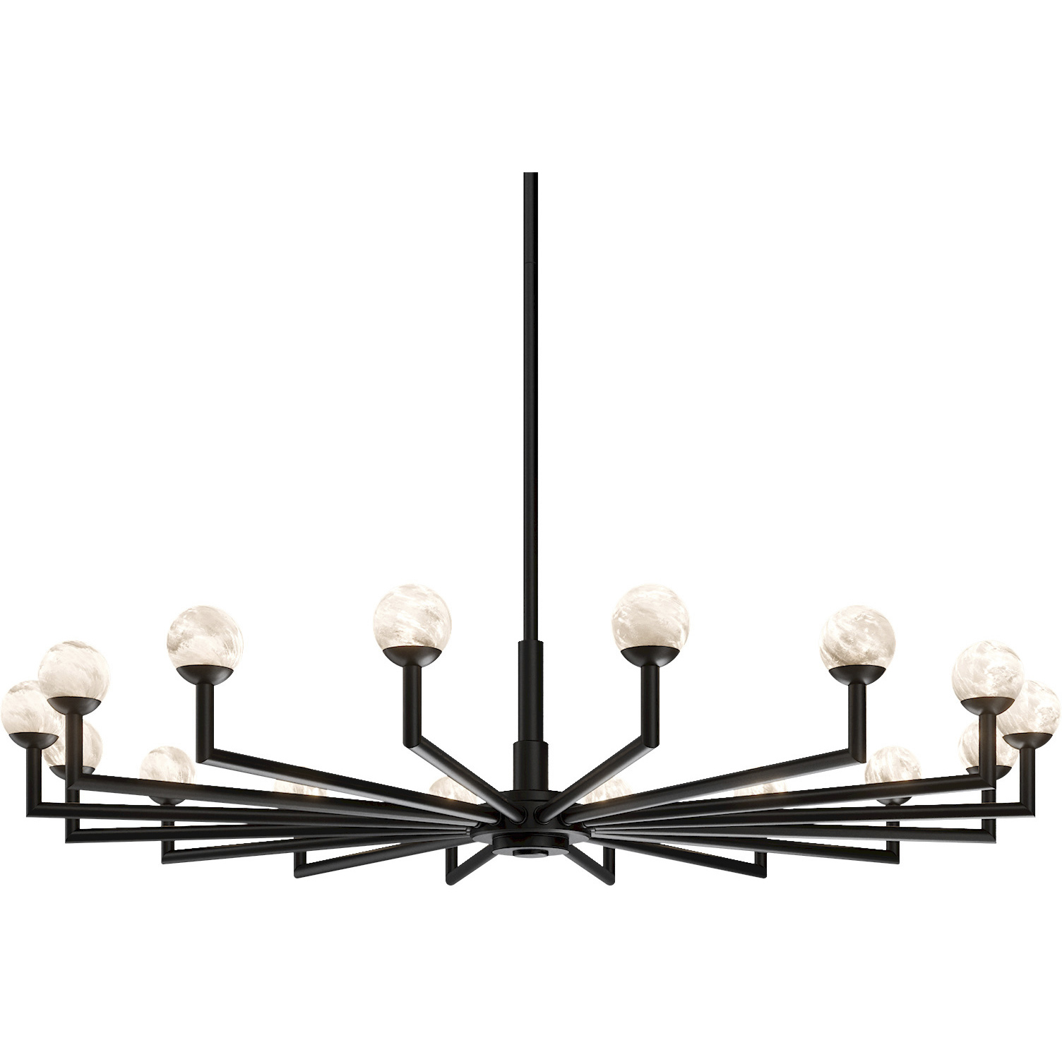 Glammis LED 33 inch Black Chandelier Ceiling Light