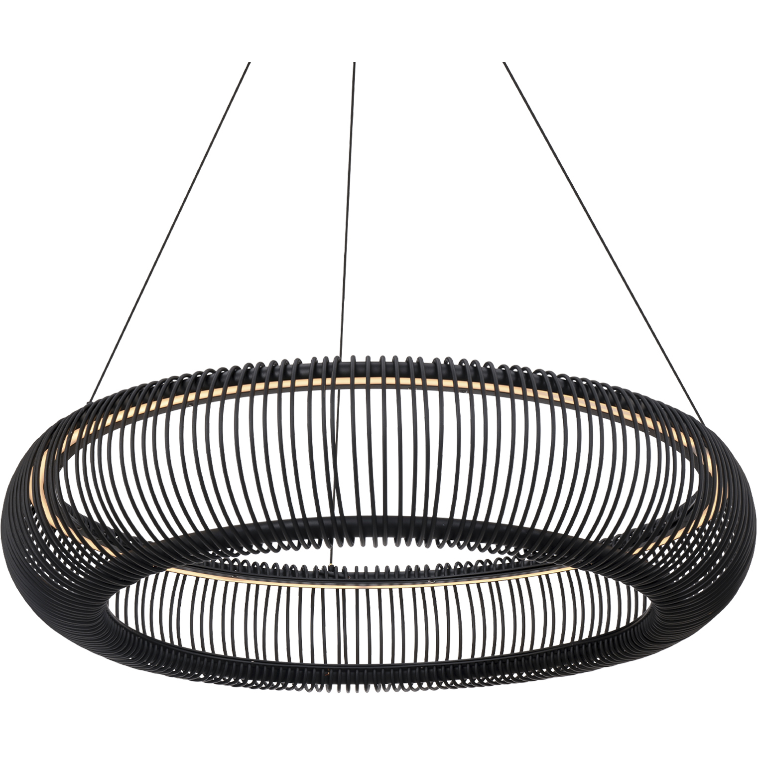 Lute LED 28 inch Black Indoor Hanging Lighting Ceiling Light in 2700K