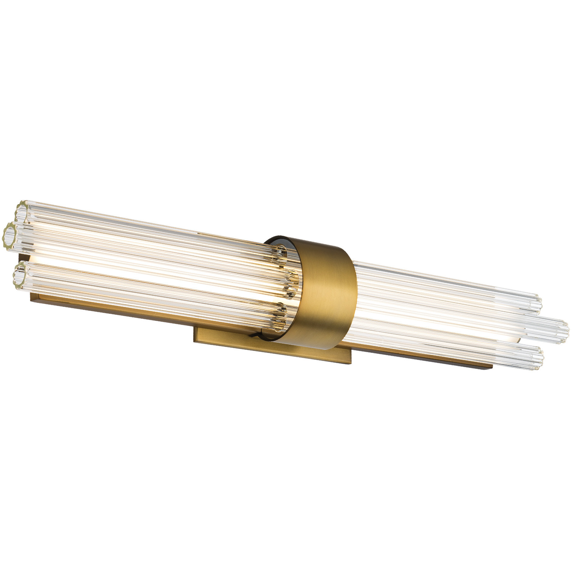 Luzerne LED 28 inch Aged Brass Bath Vanity & Wall Light in 28in.