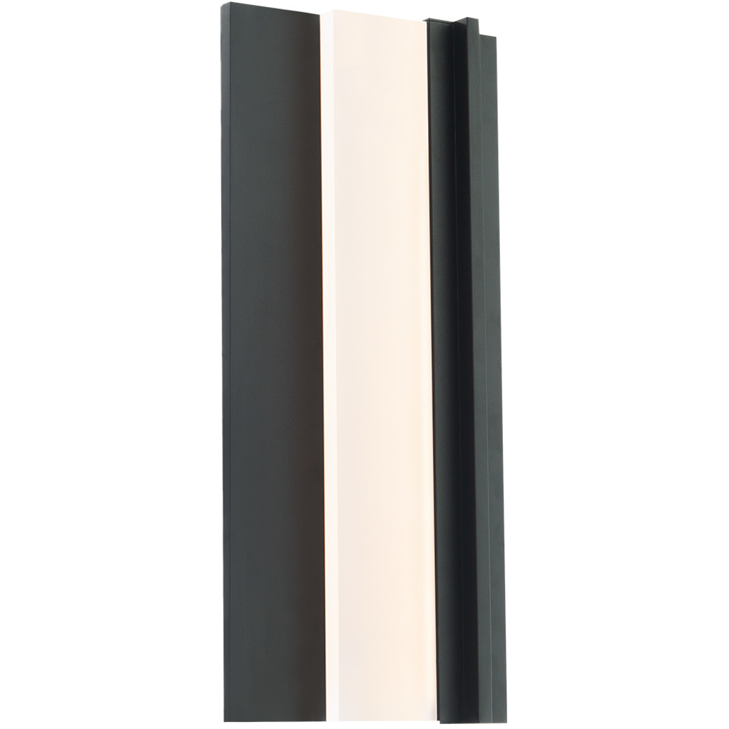 Enigma 1 Light 18 inch Black Outdoor Wall Light in 18in.